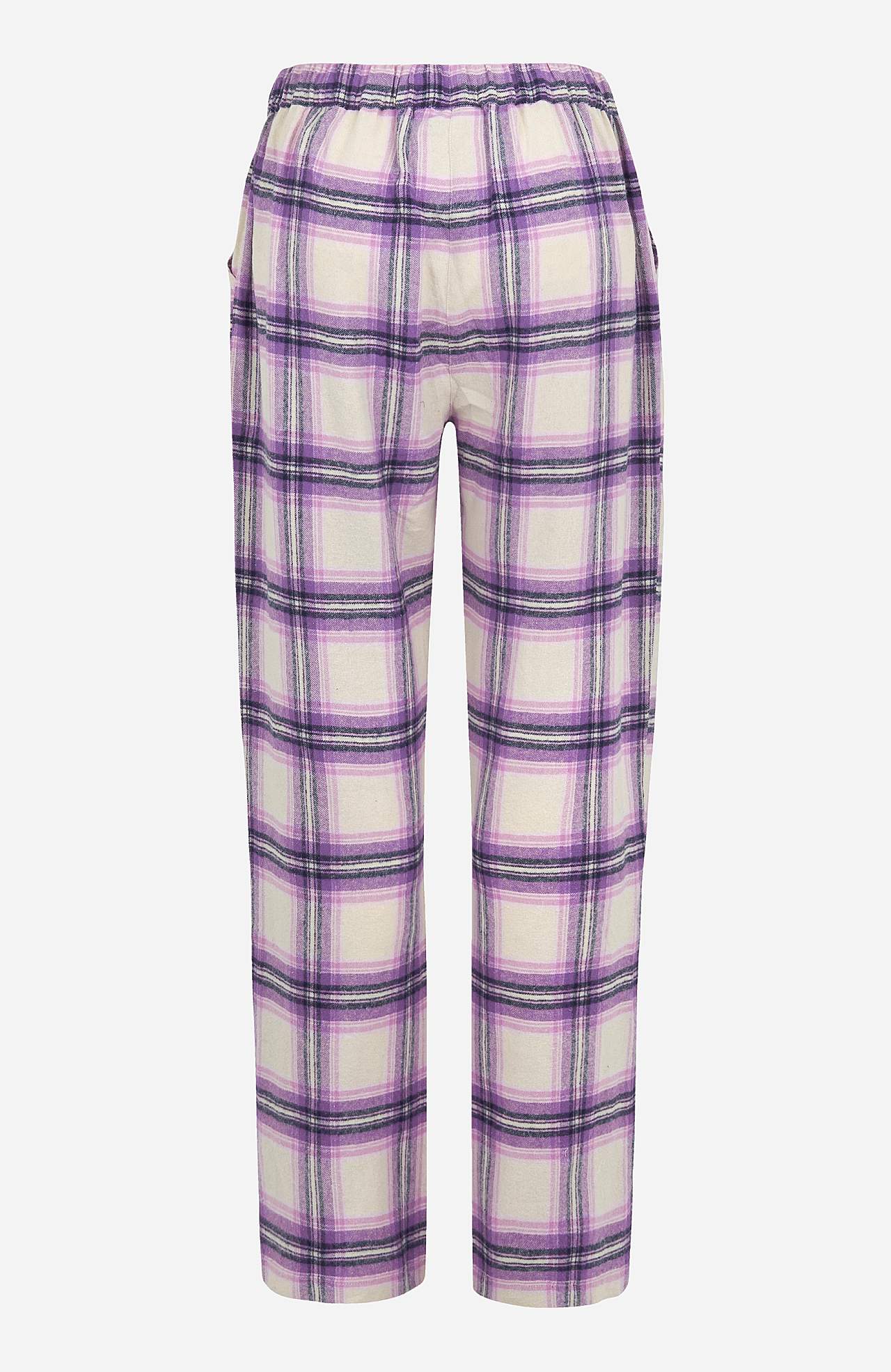 Geruite pyjama van flanel