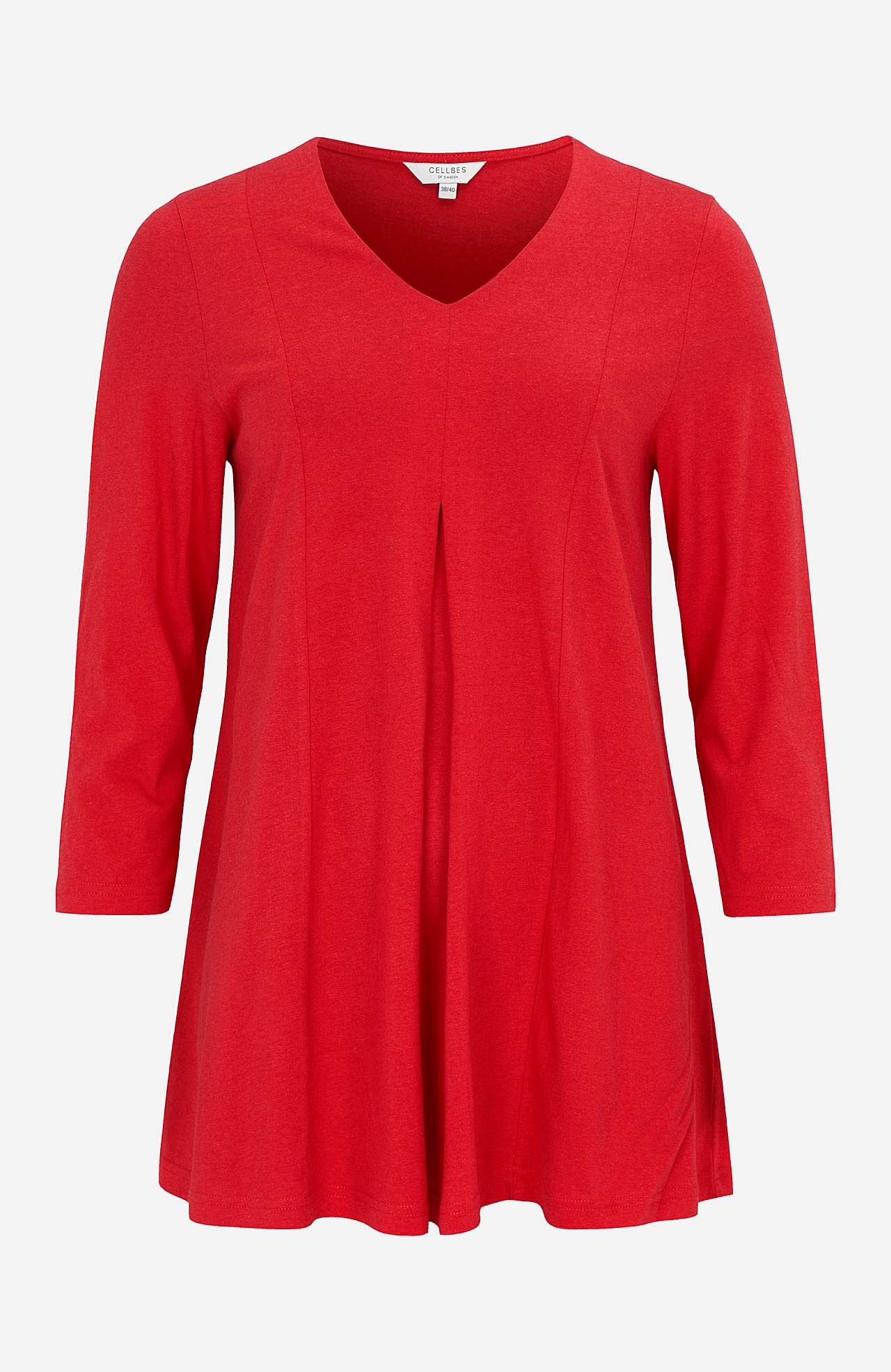 Jersey tuniek met een v-hals Priscilla