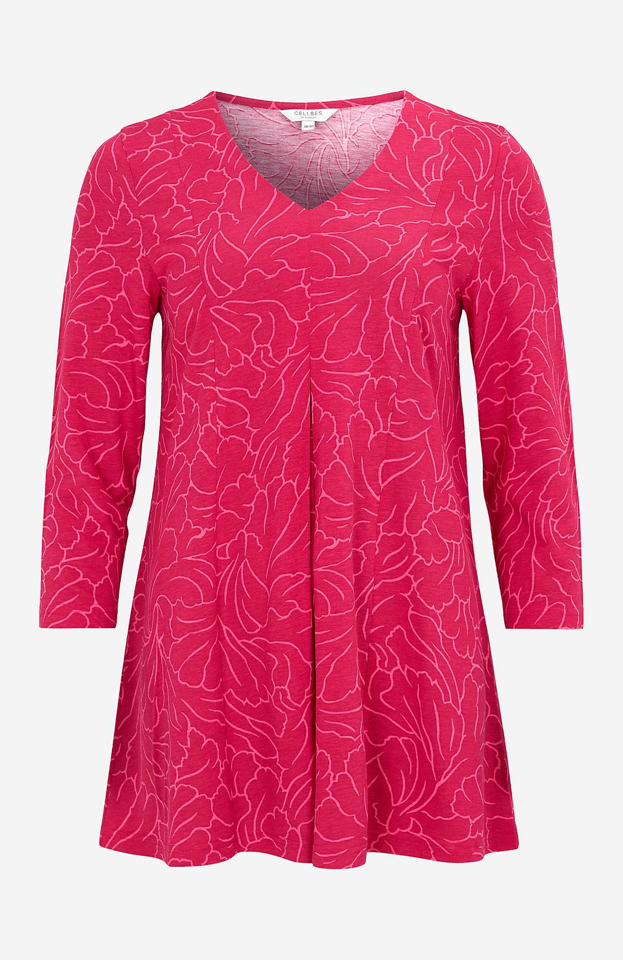 Jersey tuniek met een v-hals Priscilla