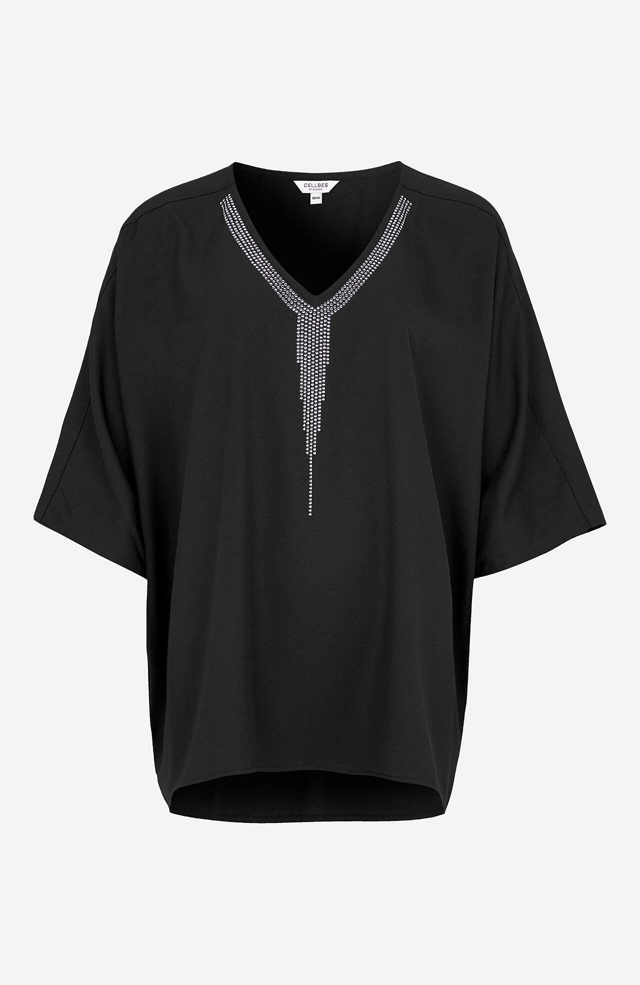 Feestblouse met genopt details