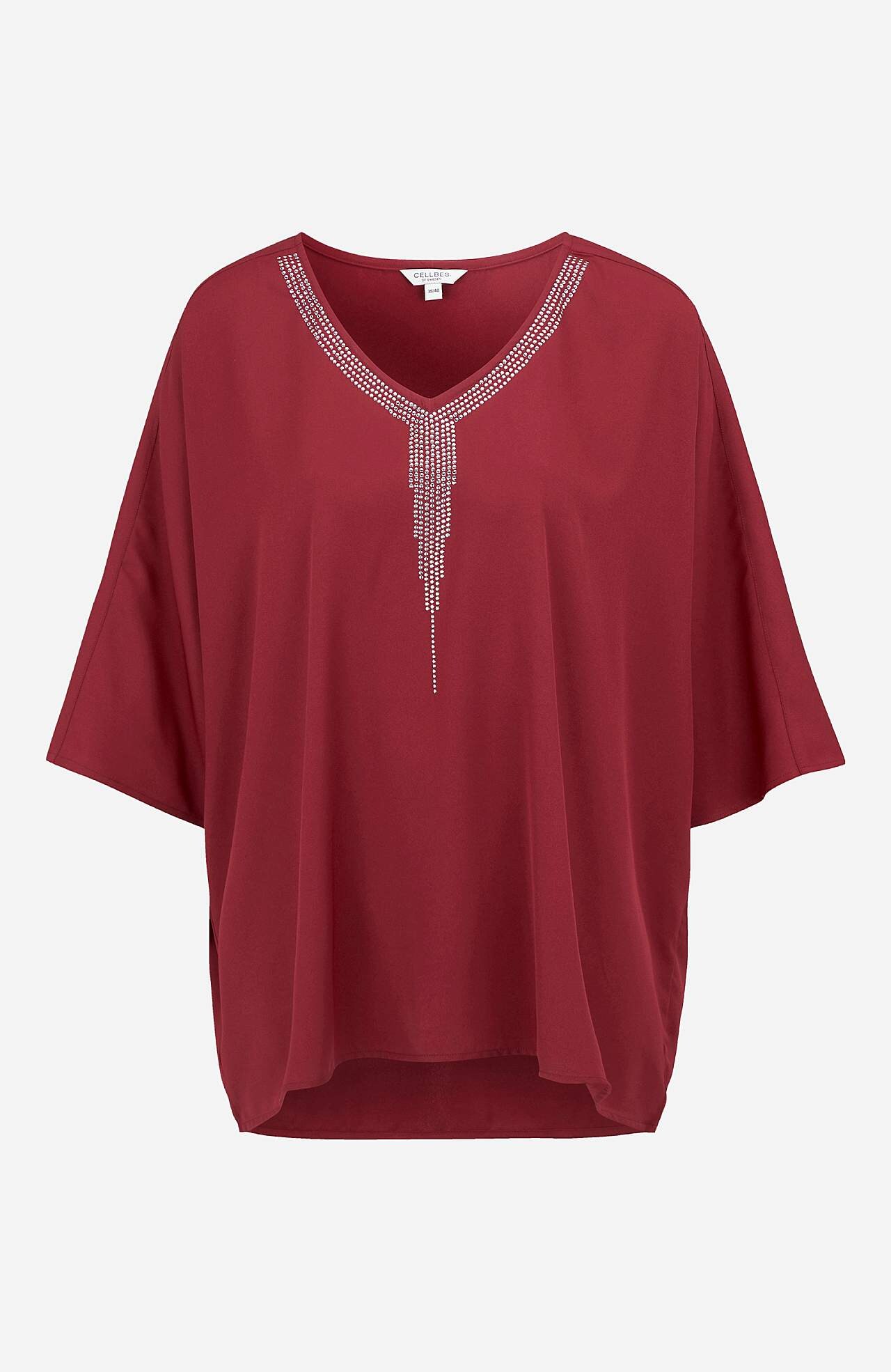 Feestblouse met genopt details