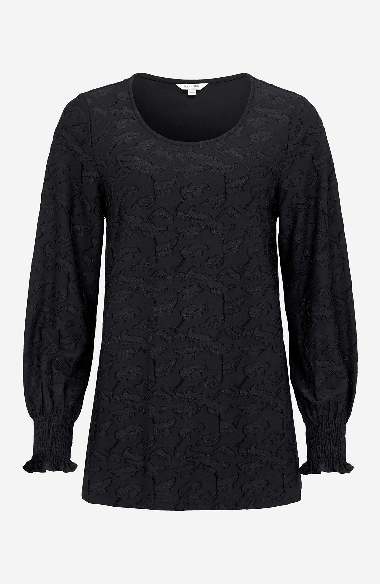 Jersey tuniek met een jacquard patroon