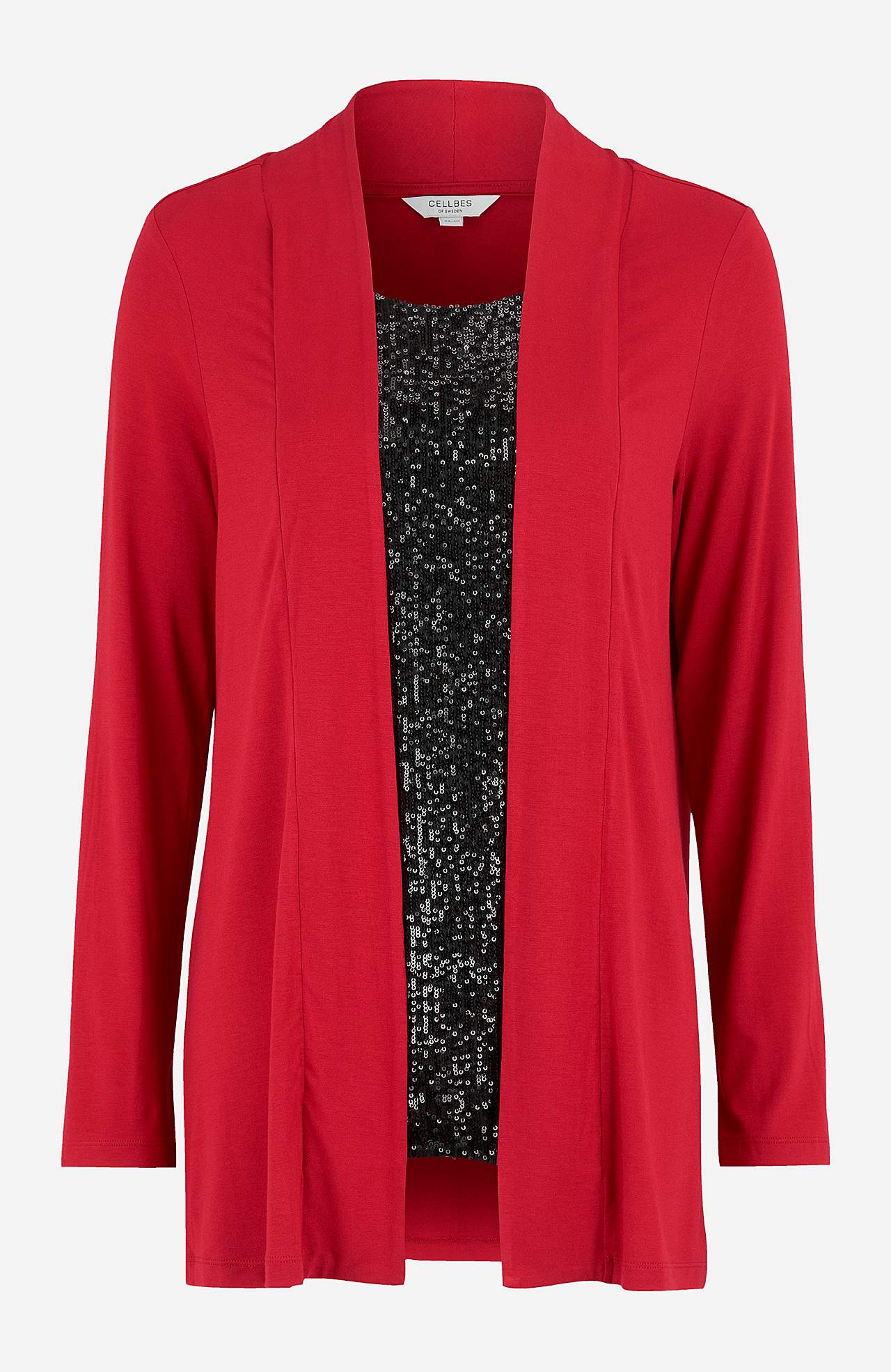 2-in-1-top met lange mouwen met pailletten