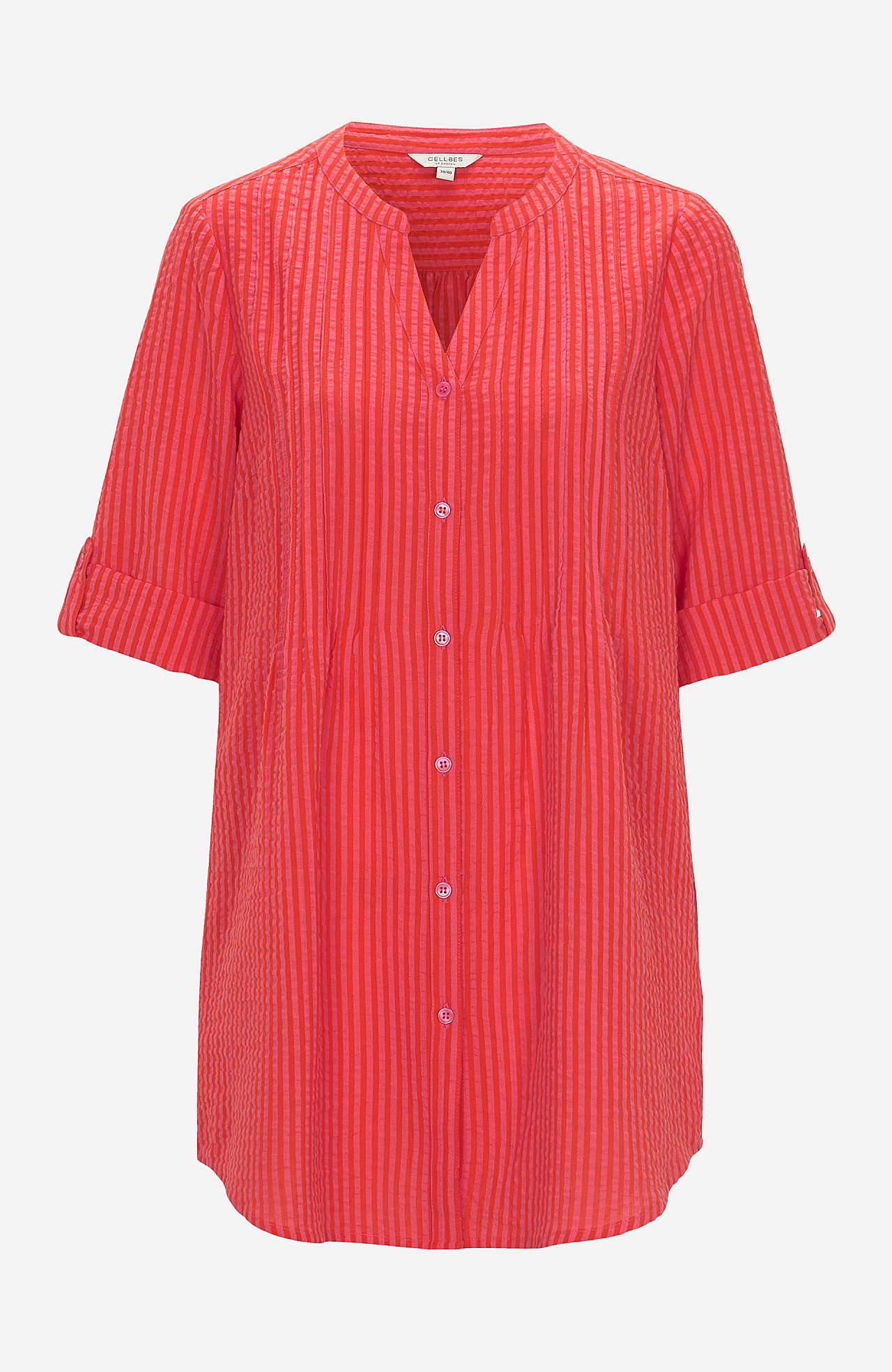 Tuniek van seersucker