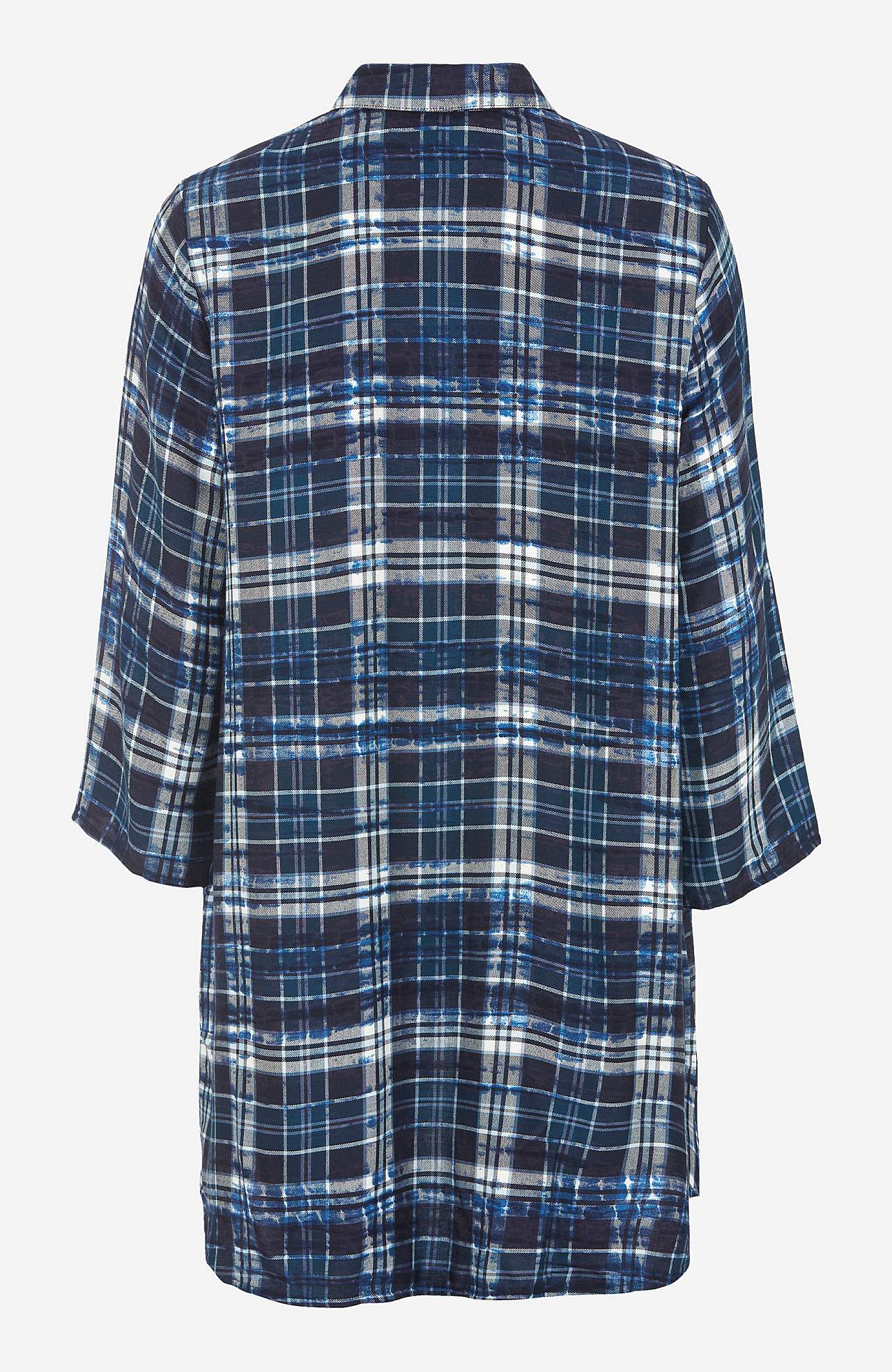Geruite tuniek met kraag