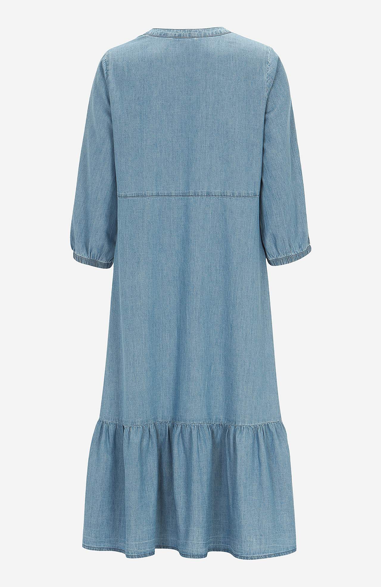 Denim jurk met volant Sonja