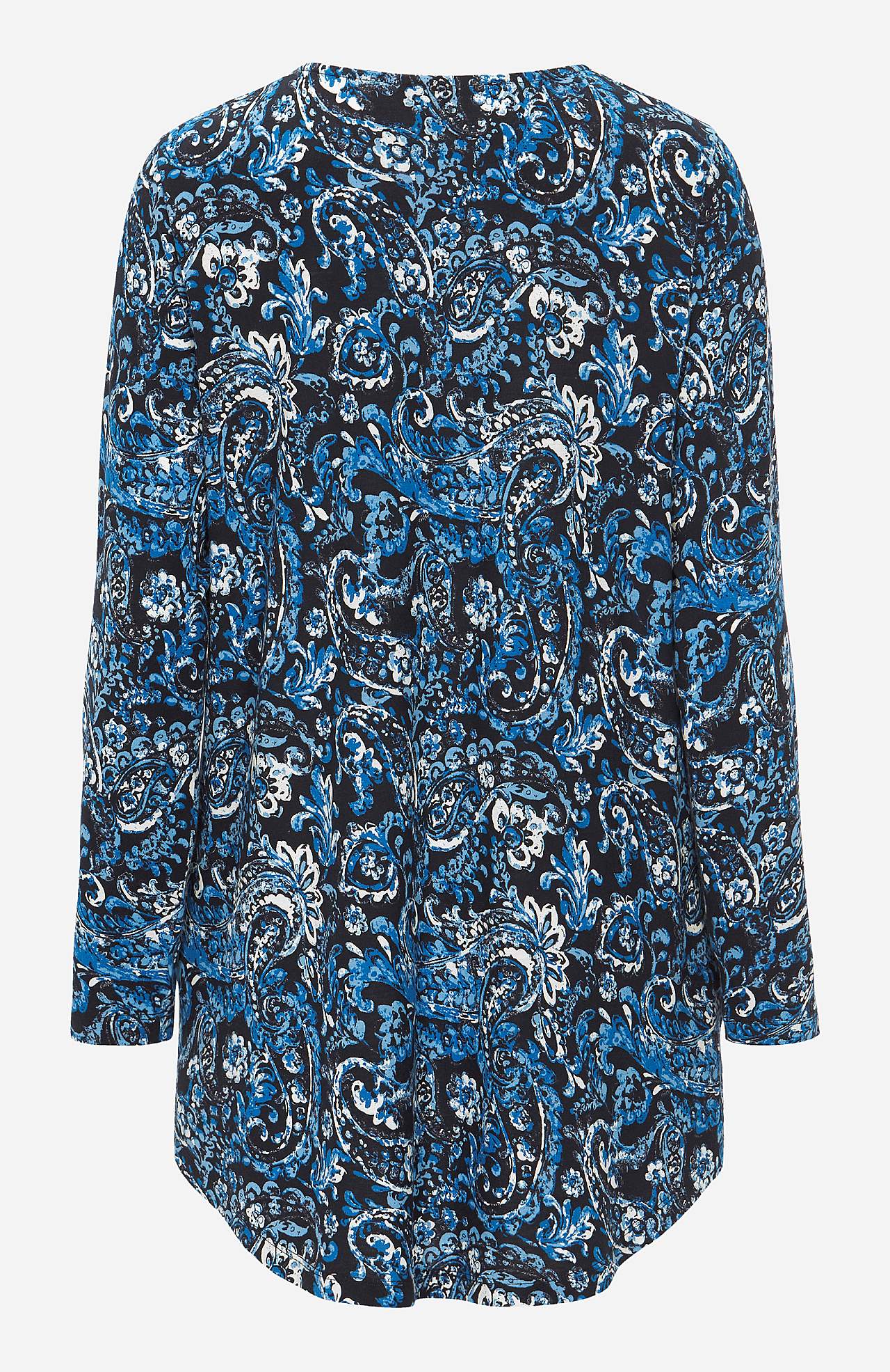Patroonvormige jersey tuniek met lange mouwen