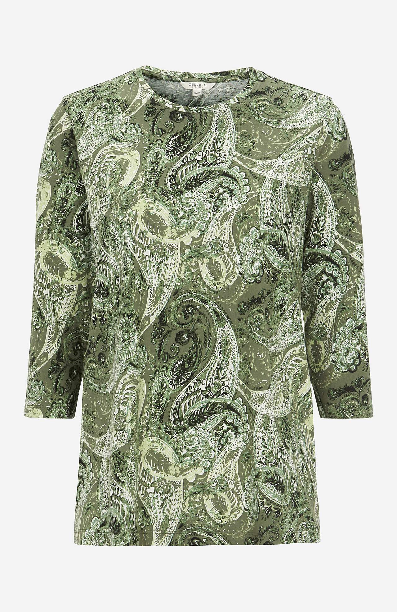 Jersey-topje met 3/4 mouwen Set van 2