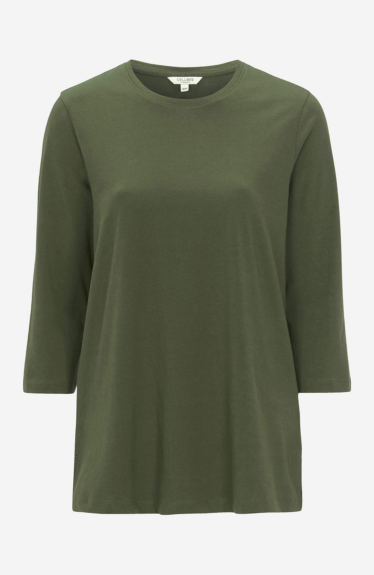 Jersey-topje met 3/4 mouwen Set van 2