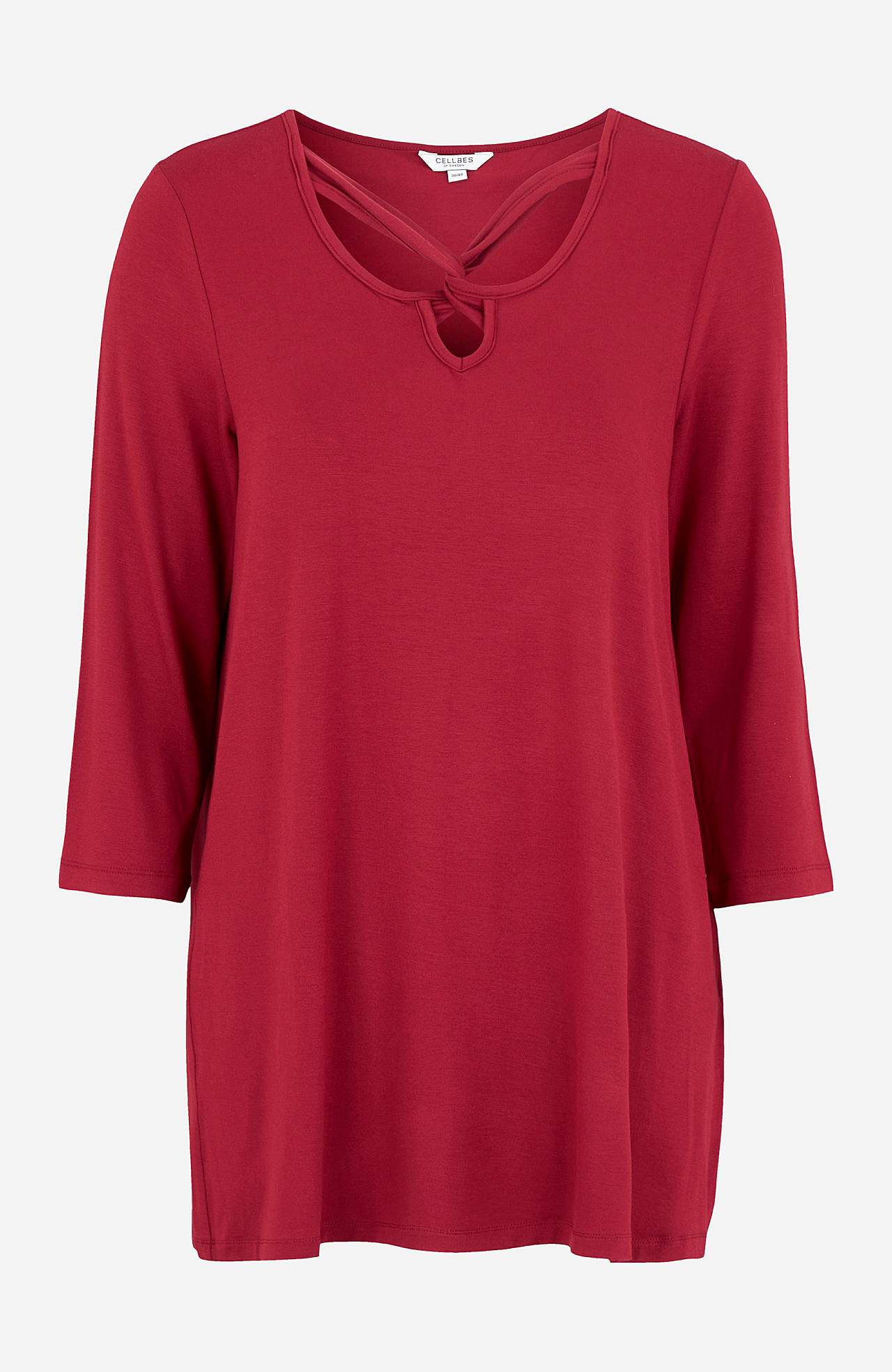 Jersey tuniek met 3/4 mouw