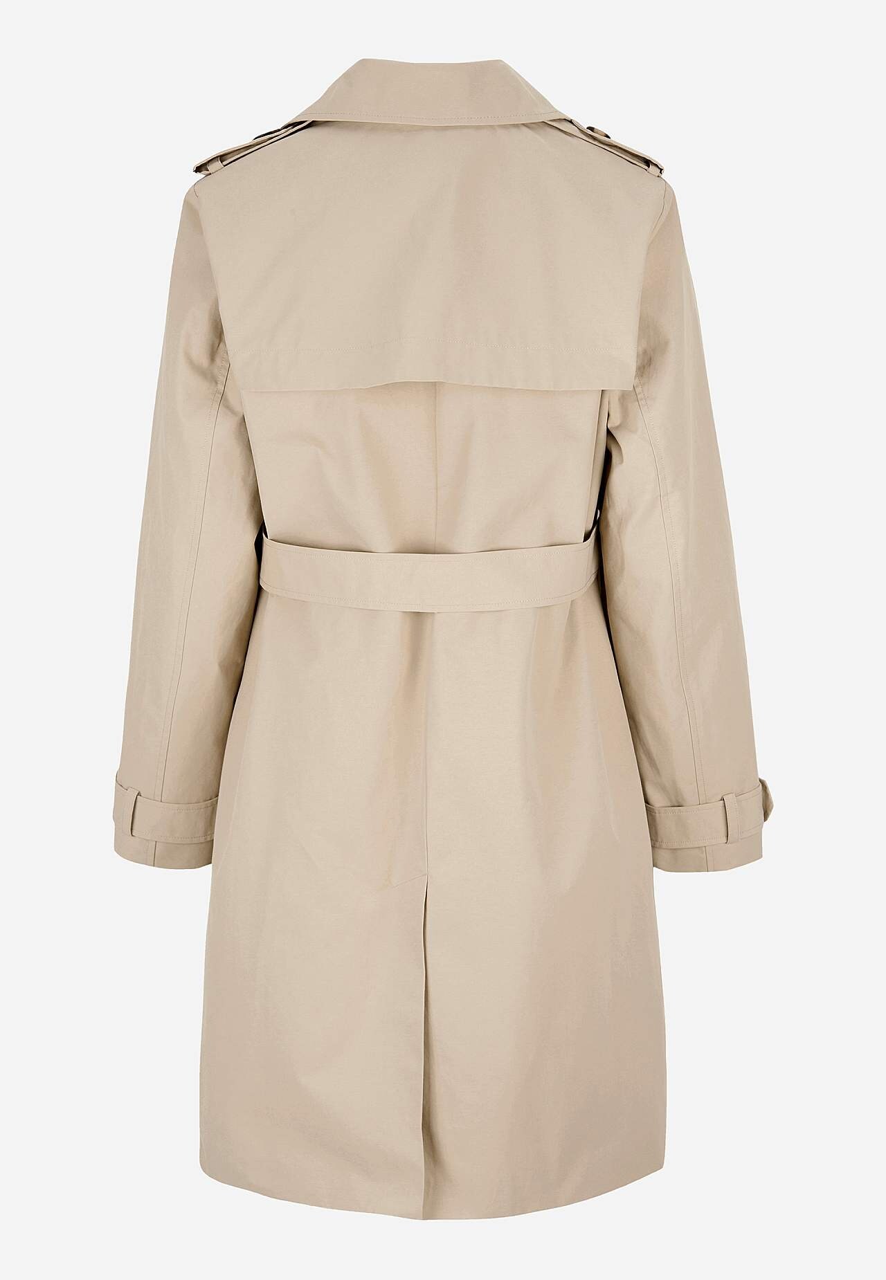 Dubbel-borstige trenchcoat