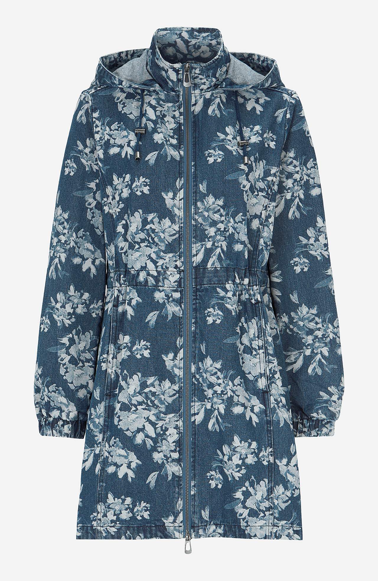 Met patroon parka van denim