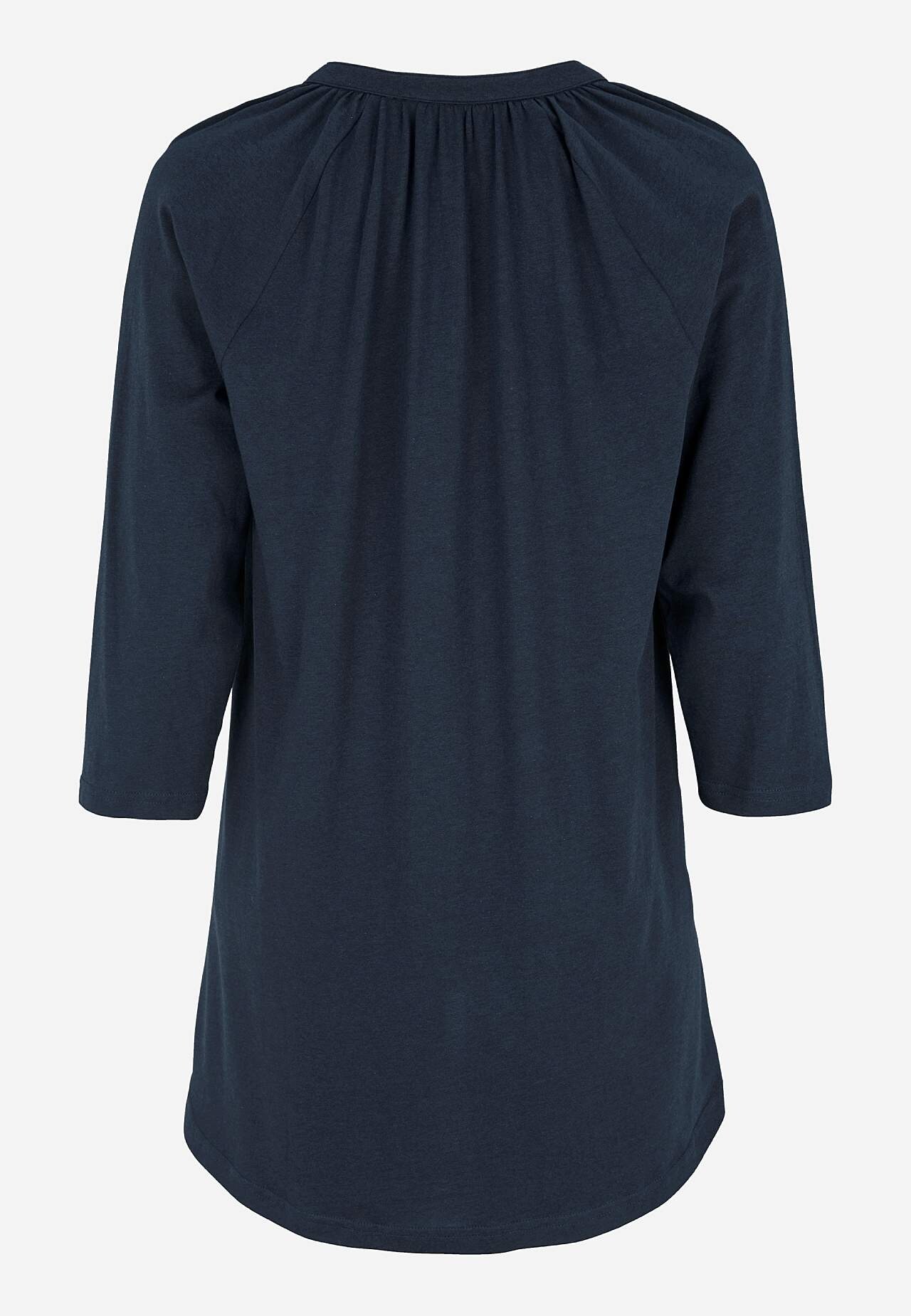 Jersey tuniek met 3/4 lengte mouwen