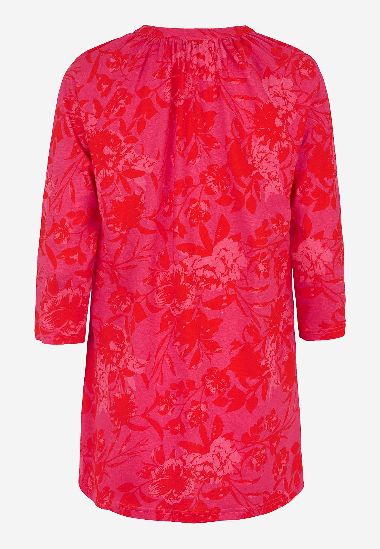 Jersey tuniek met 3/4 lengte mouwen