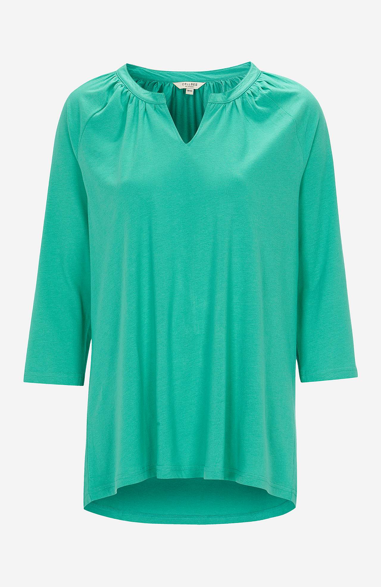 Jersey tuniek met 3/4 lengte mouwen