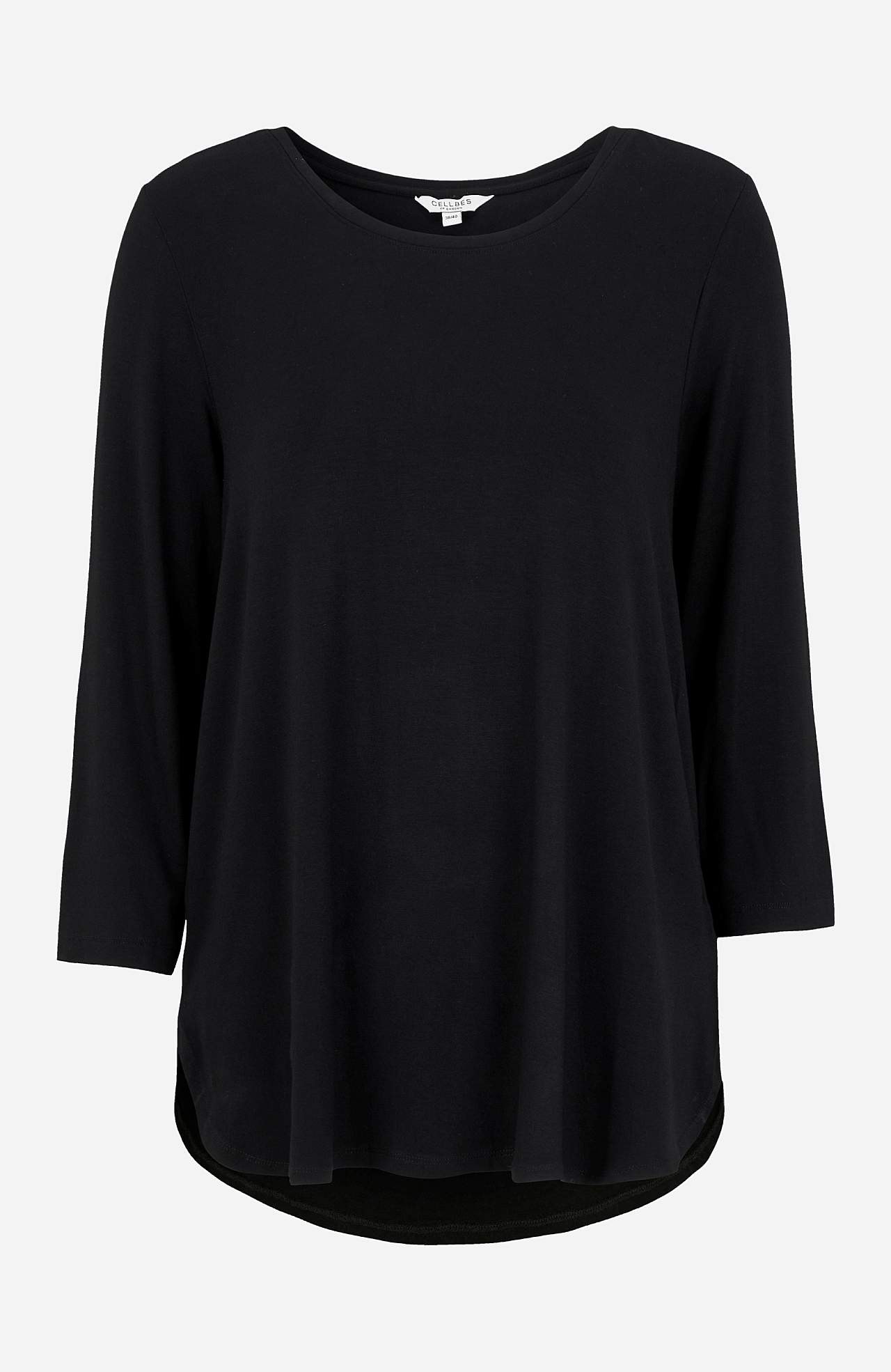 Jersey-topje met 3/4 mouw