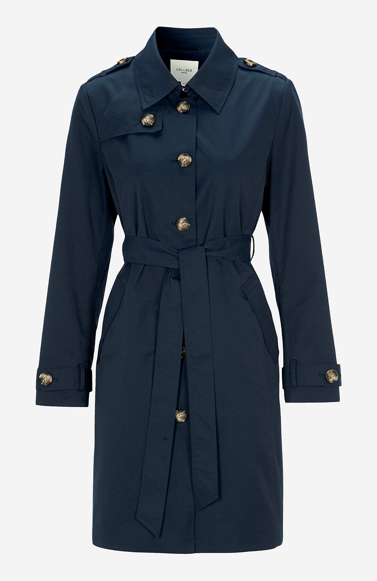 Enkelrij trenchcoat