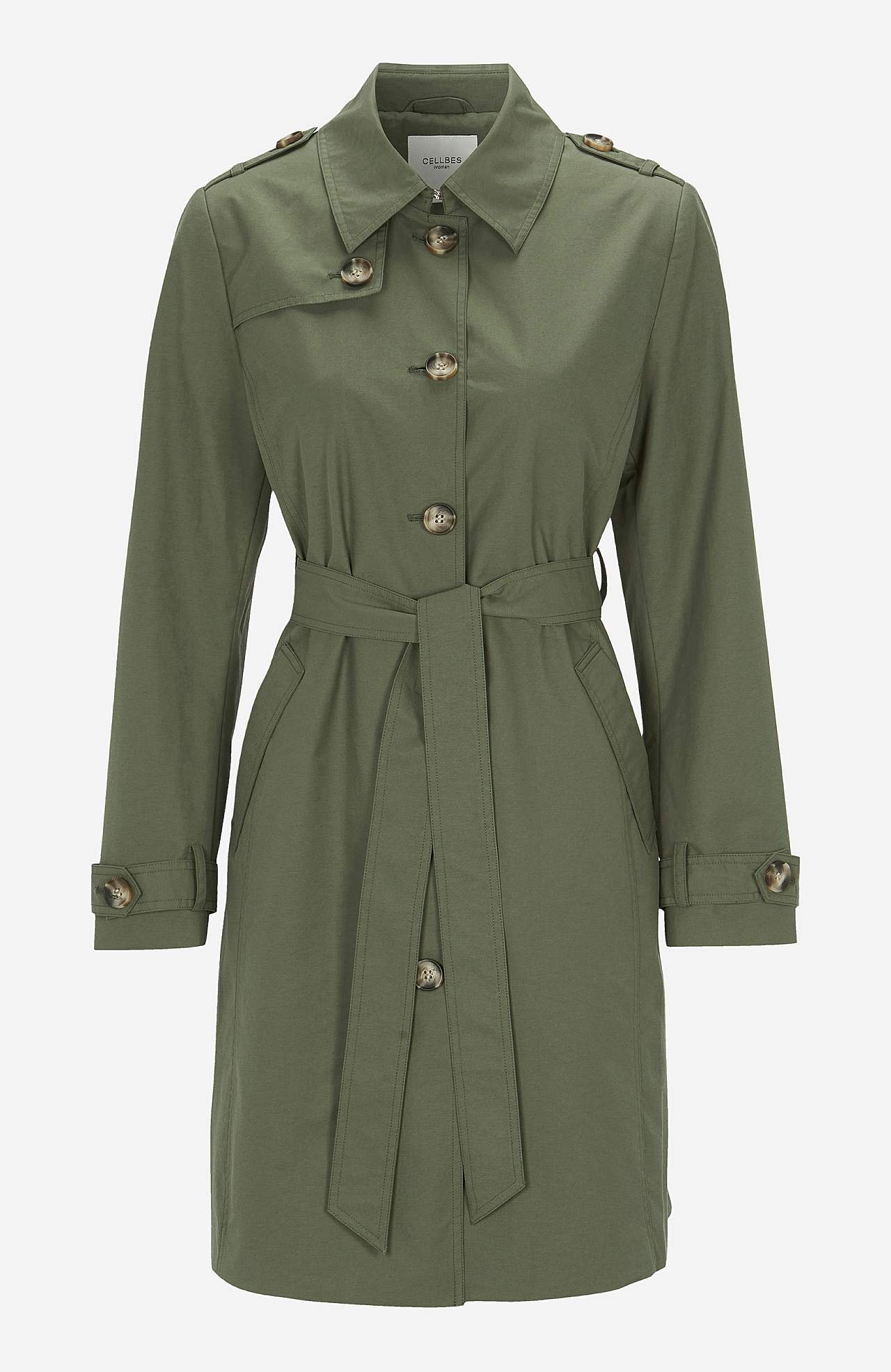 Enkelrij trenchcoat