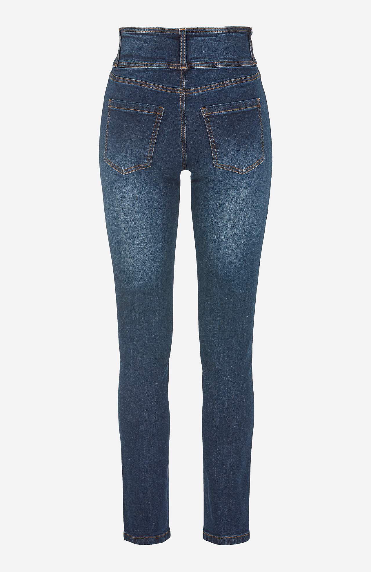 Smalle spijkerbroek met hoge taille - drie lengtes