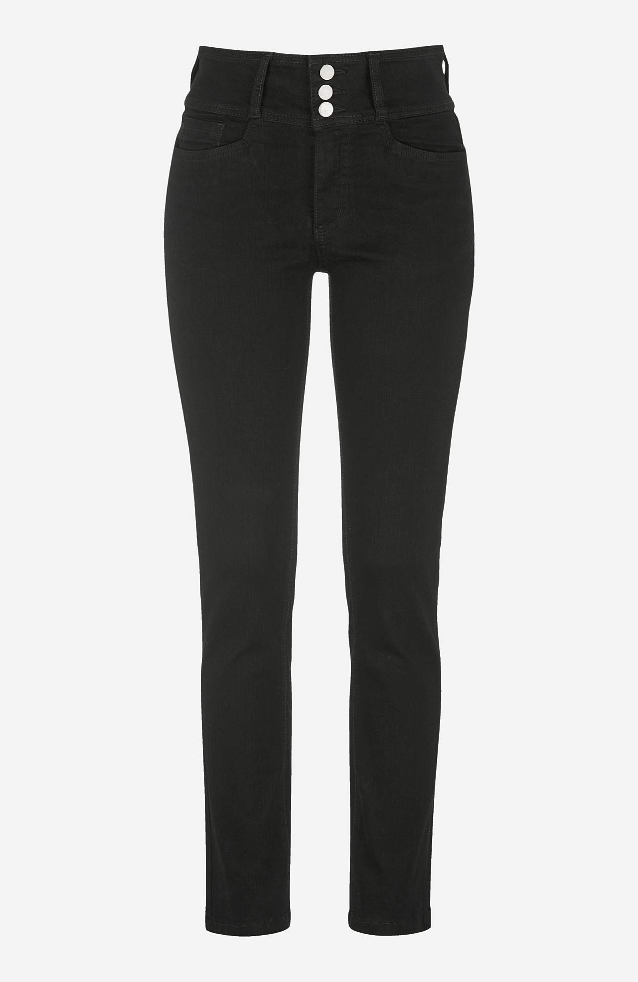 Smalle spijkerbroek met hoge taille - drie lengtes