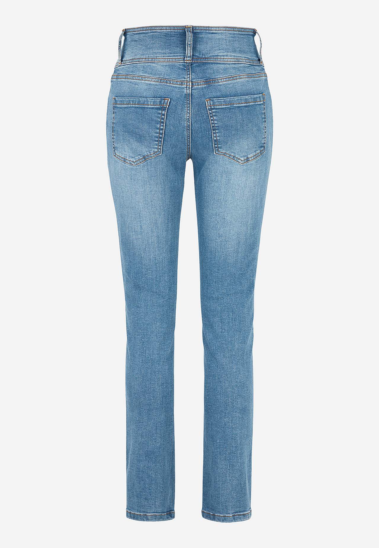 Smalle spijkerbroek met hoge taille - drie lengtes