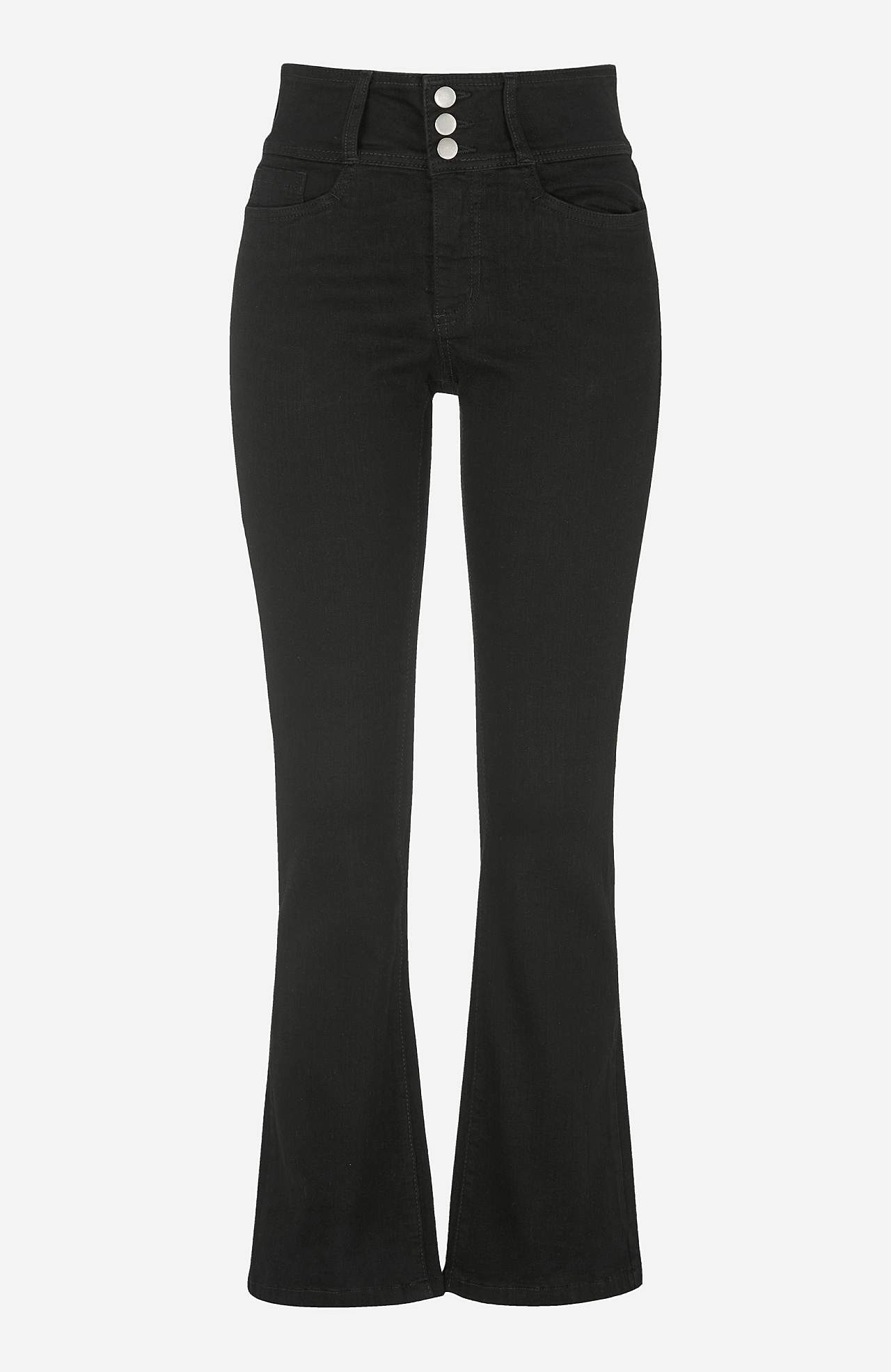 Bootcut jeans met hoge taille