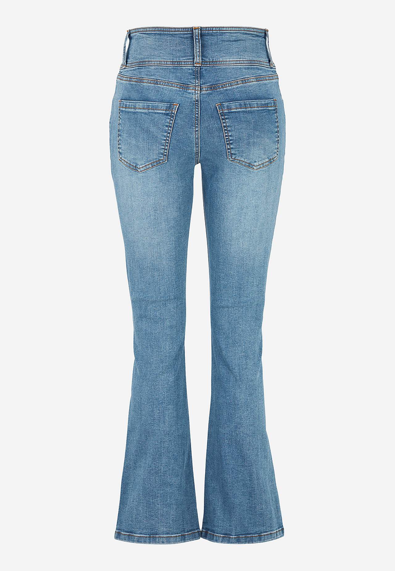 Bootcut jeans met hoge taille