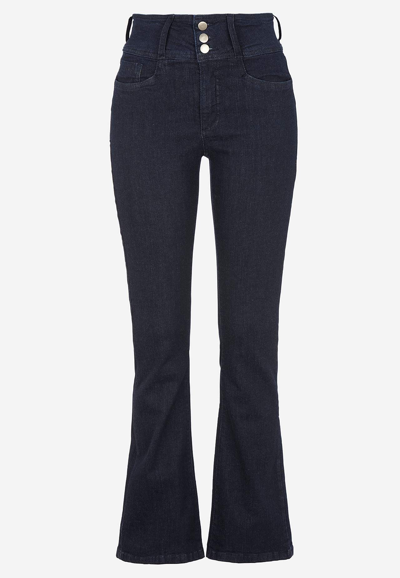 Bootcut jeans met hoge taille