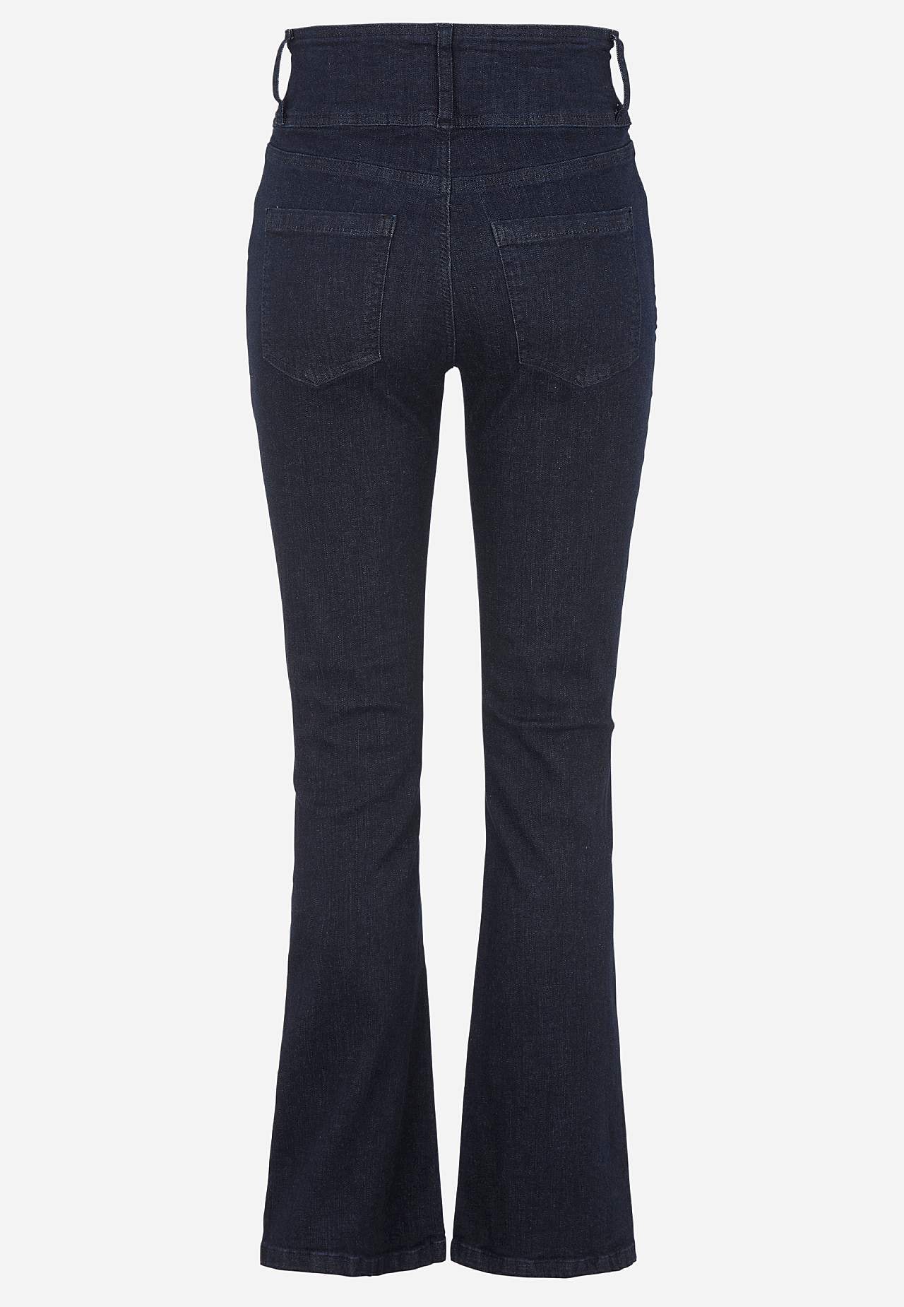 Bootcut jeans met hoge taille