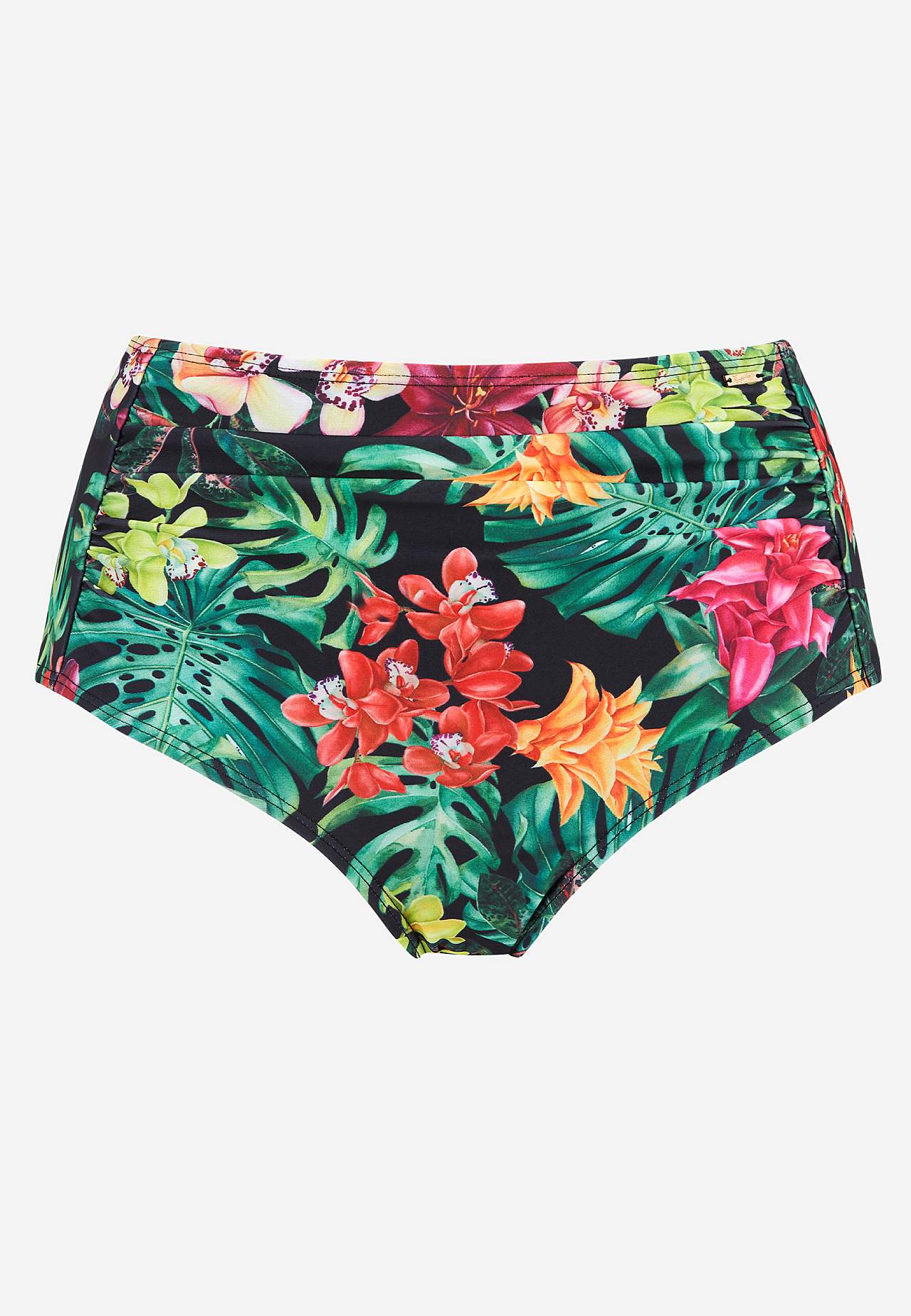 Bikinibroekje met hoge taille en een bloemenpatroon
