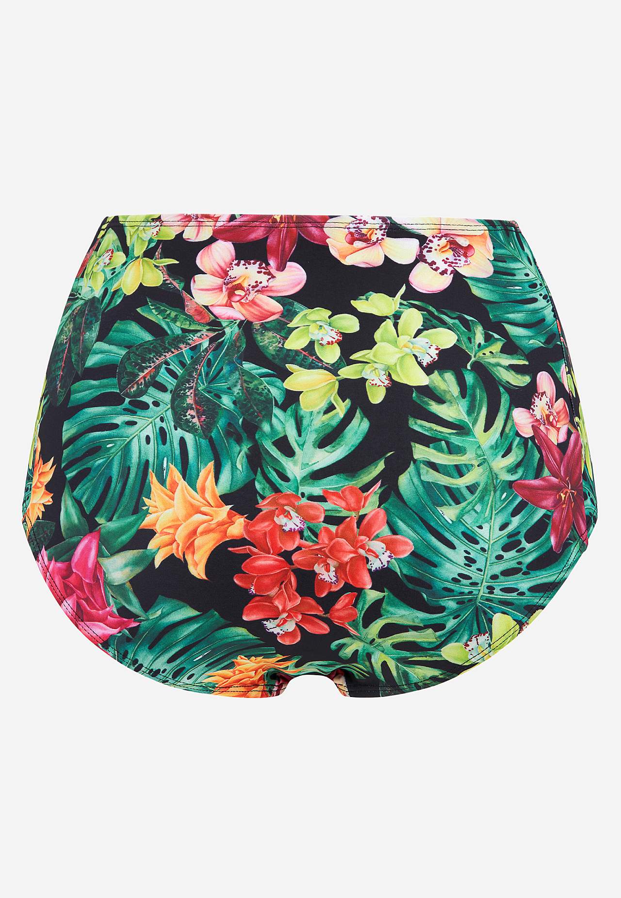 Bikinibroekje met hoge taille en een bloemenpatroon