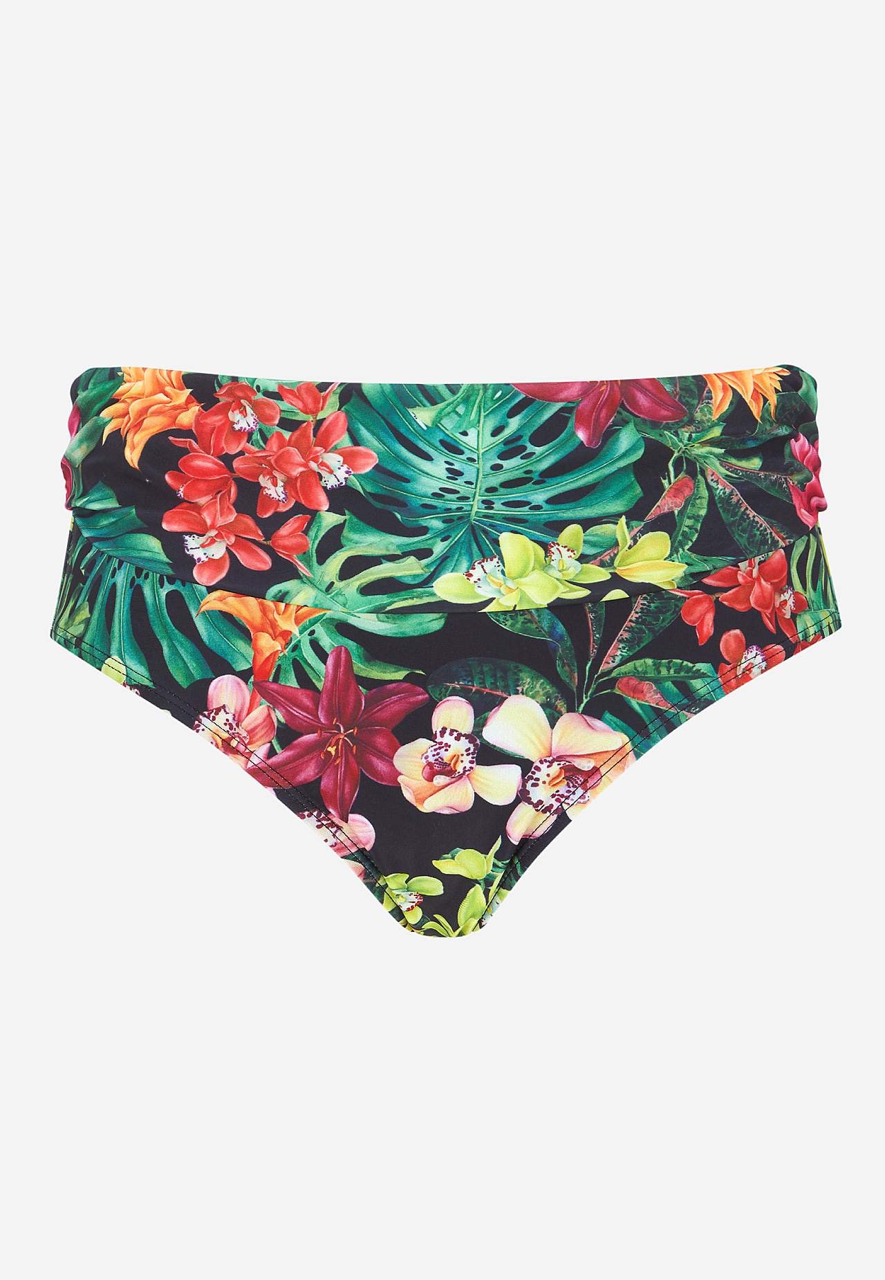 Bikinibroekje met vouwbare rand aan de taille