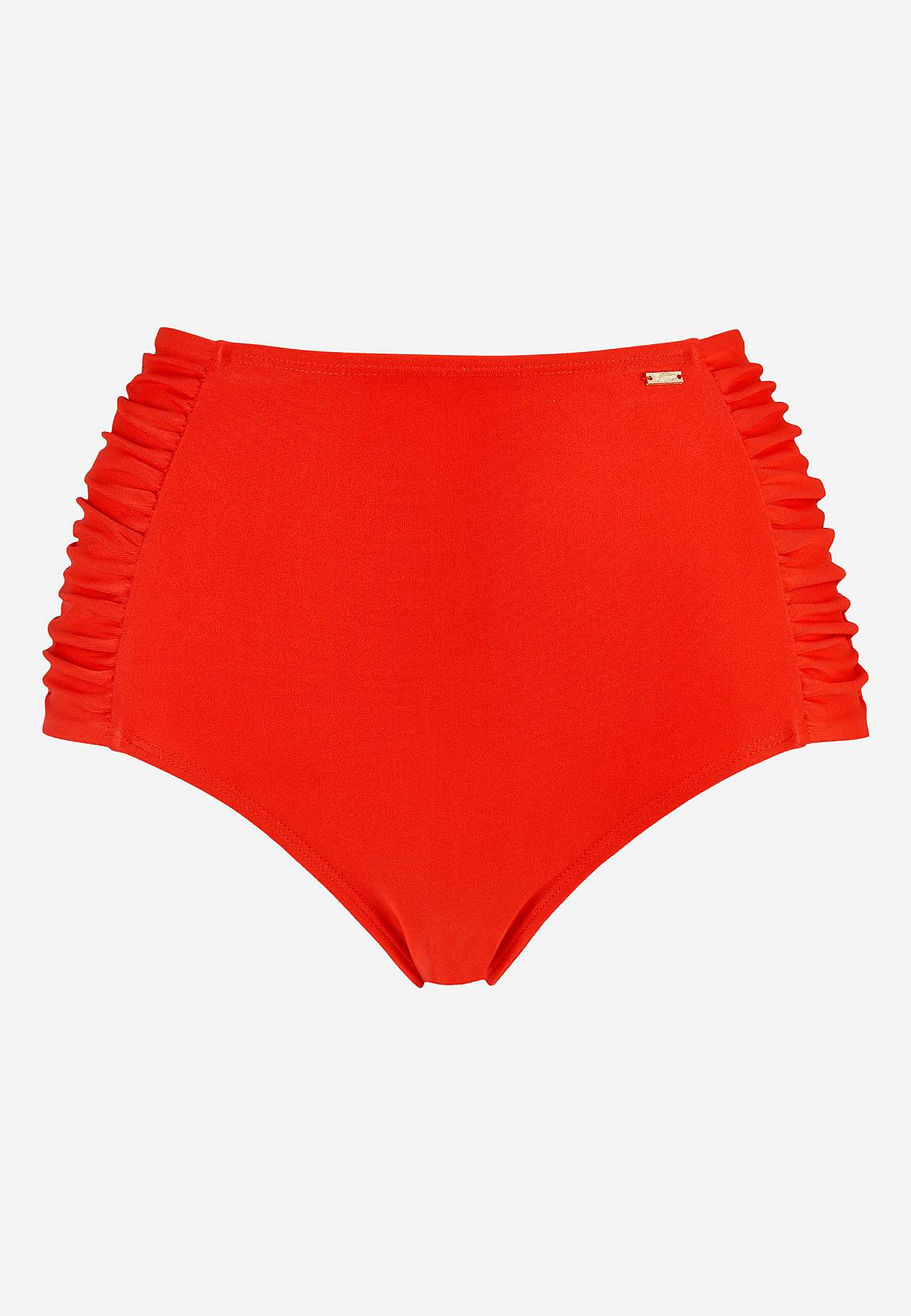 Eenkleurig bikinibroekje met hoge taille Honolulu