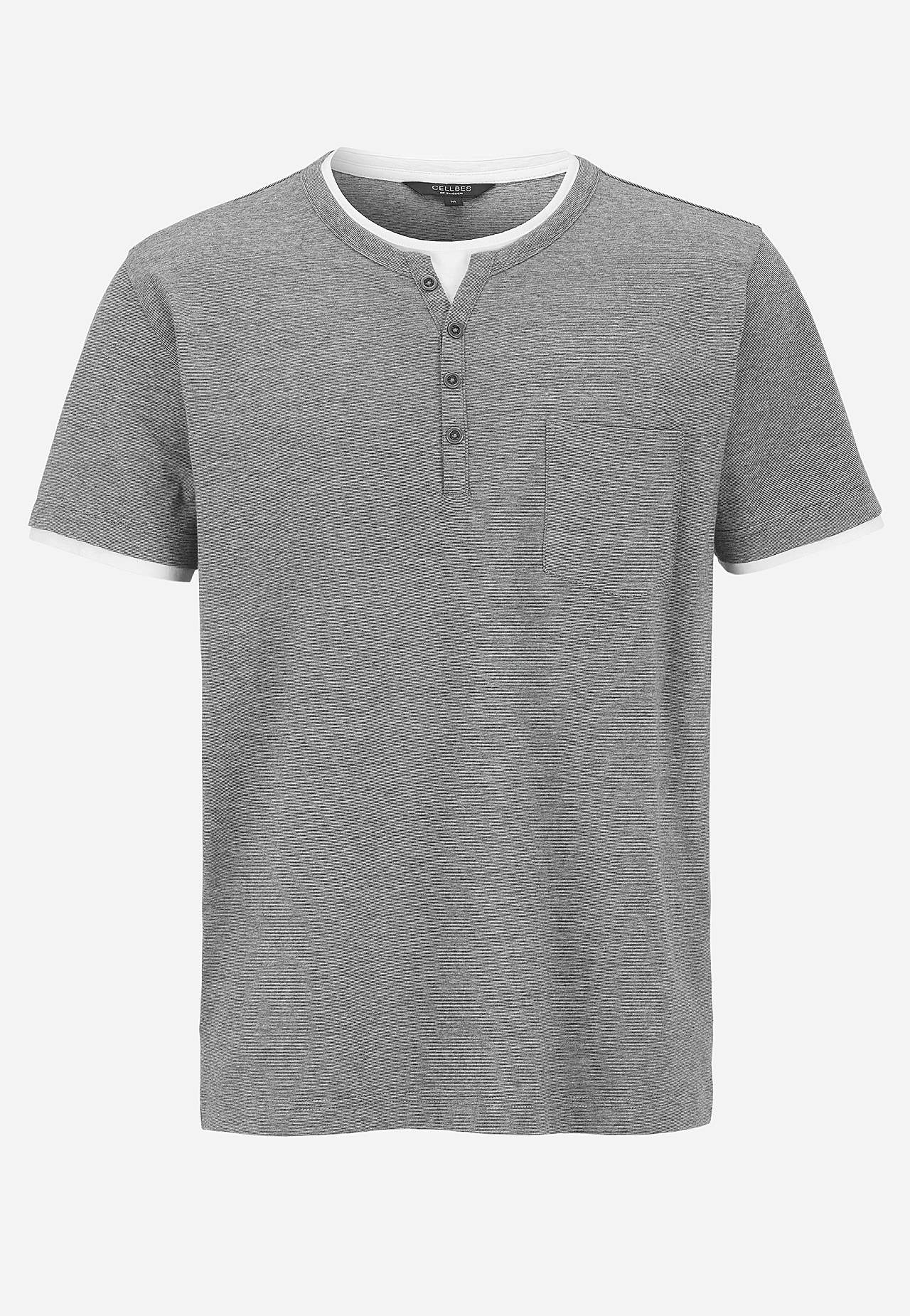 T-shirt met knoopsluiting