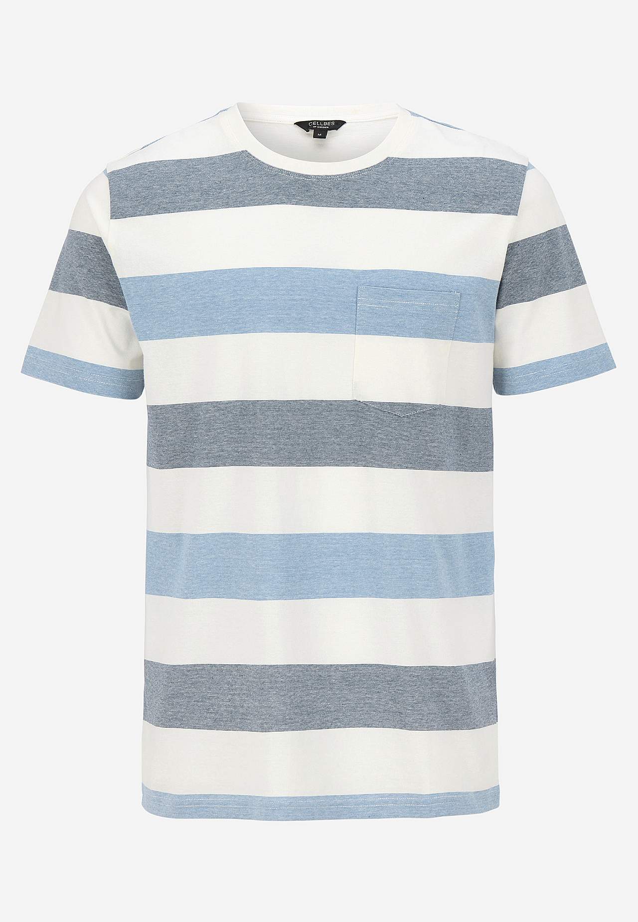 T-shirt met brede strepen Johannes