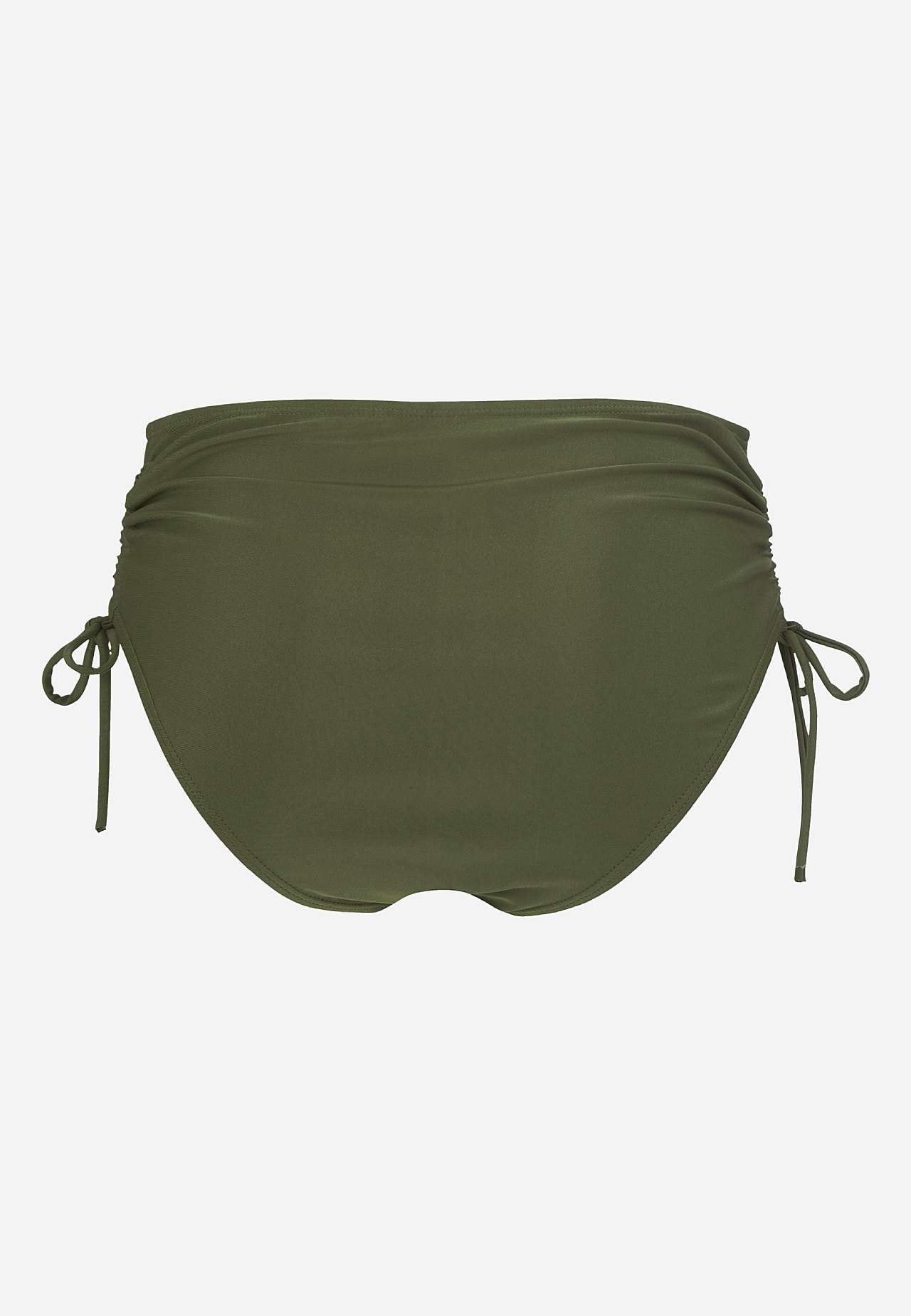 Gerimpeld bikinibroekje met hoge taille