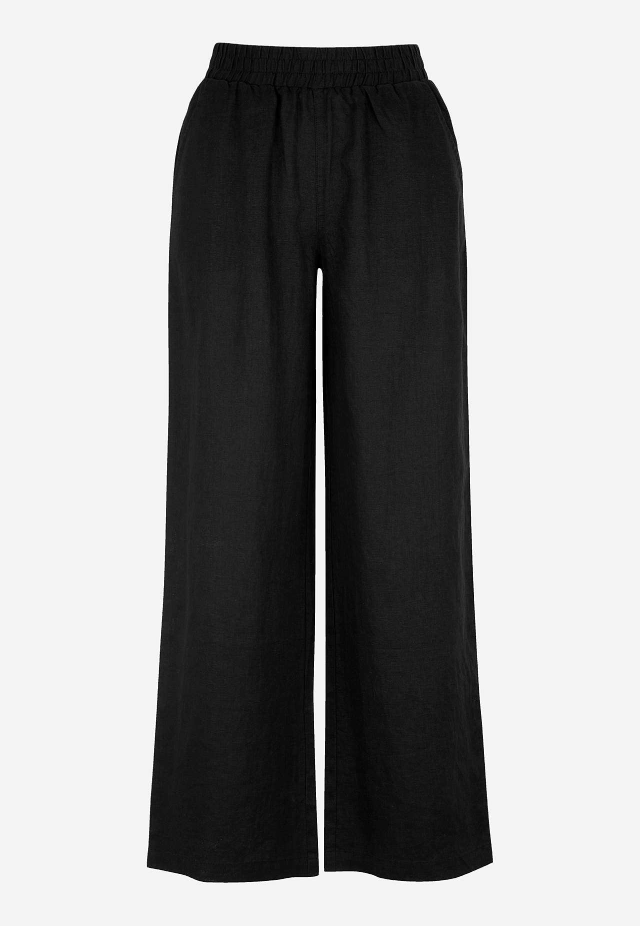 Linnen Premium broek met wijde benen
