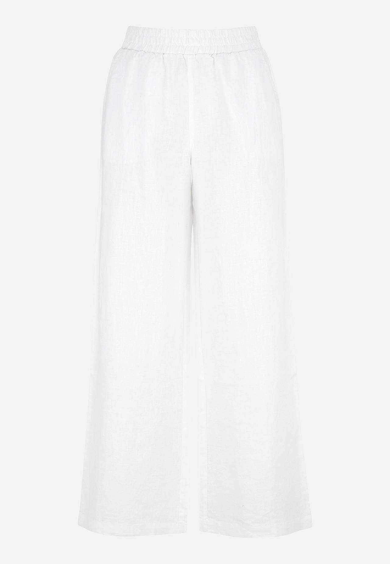Linnen Premium broek met wijde benen