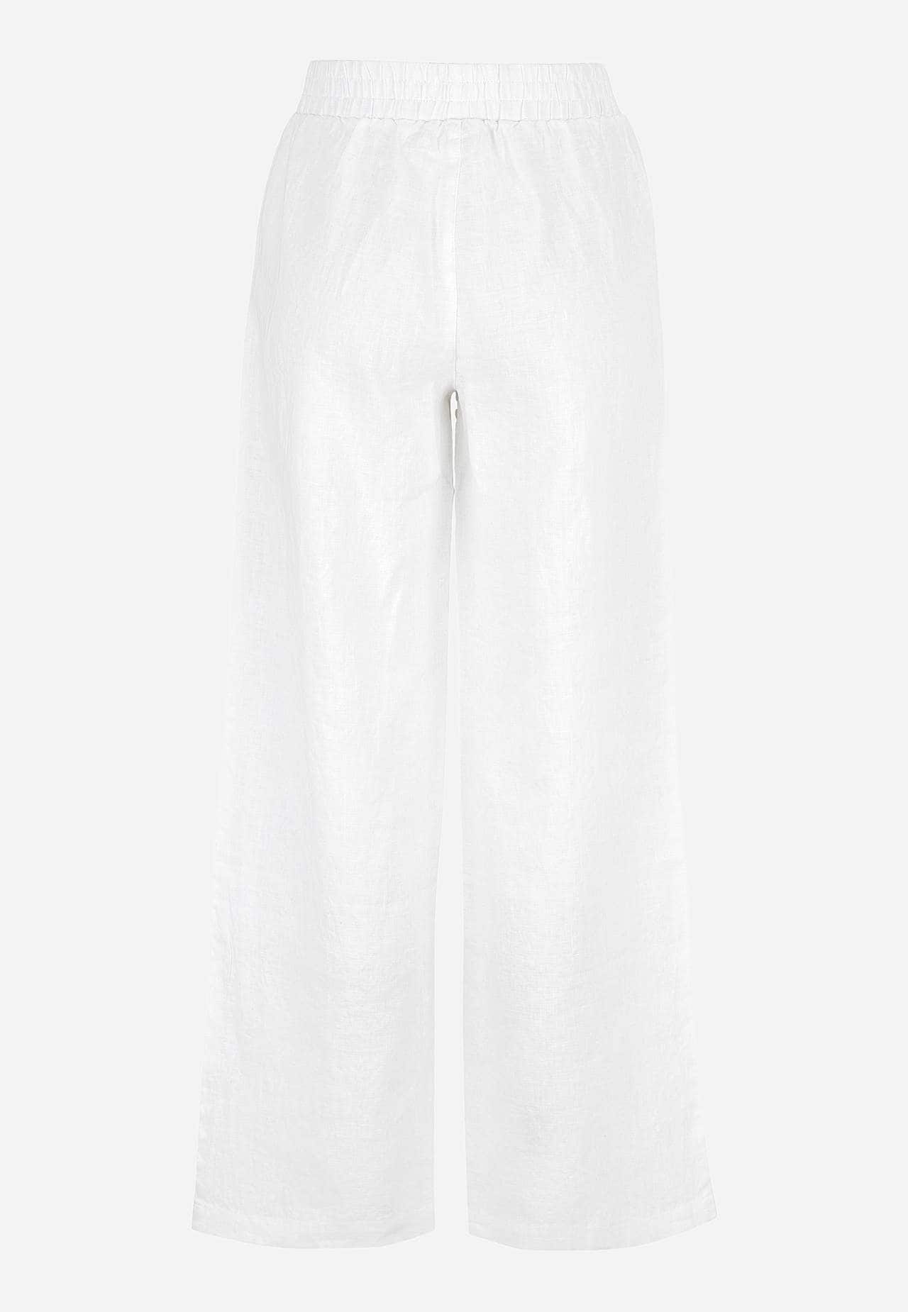 Linnen Premium broek met wijde benen