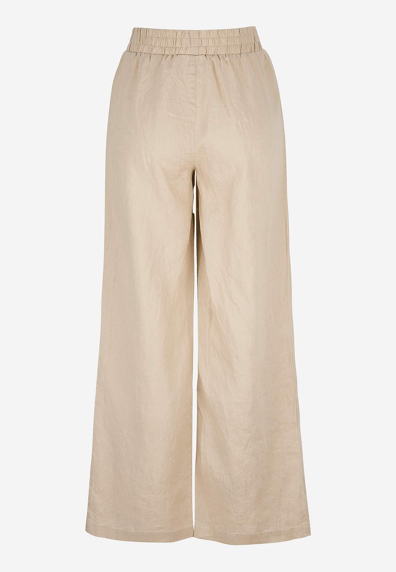 Linnen Premium broek met wijde benen