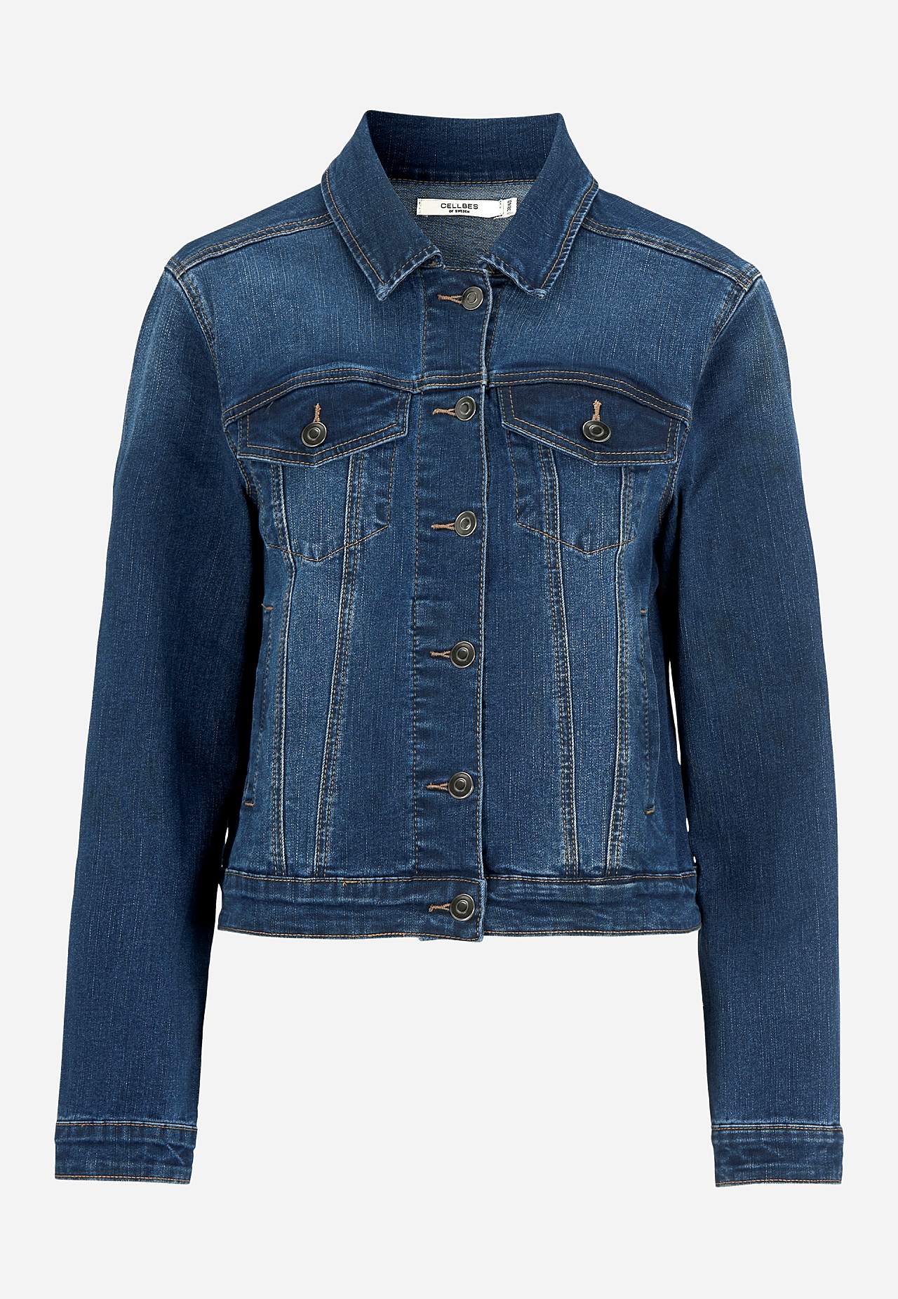 Denim jas met rek