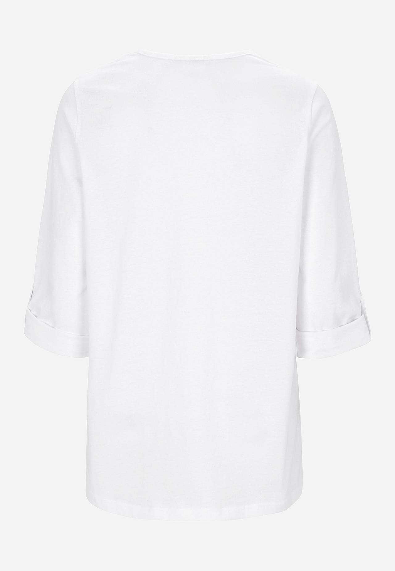 Jersey-topje met 3/4 lengte mouwen