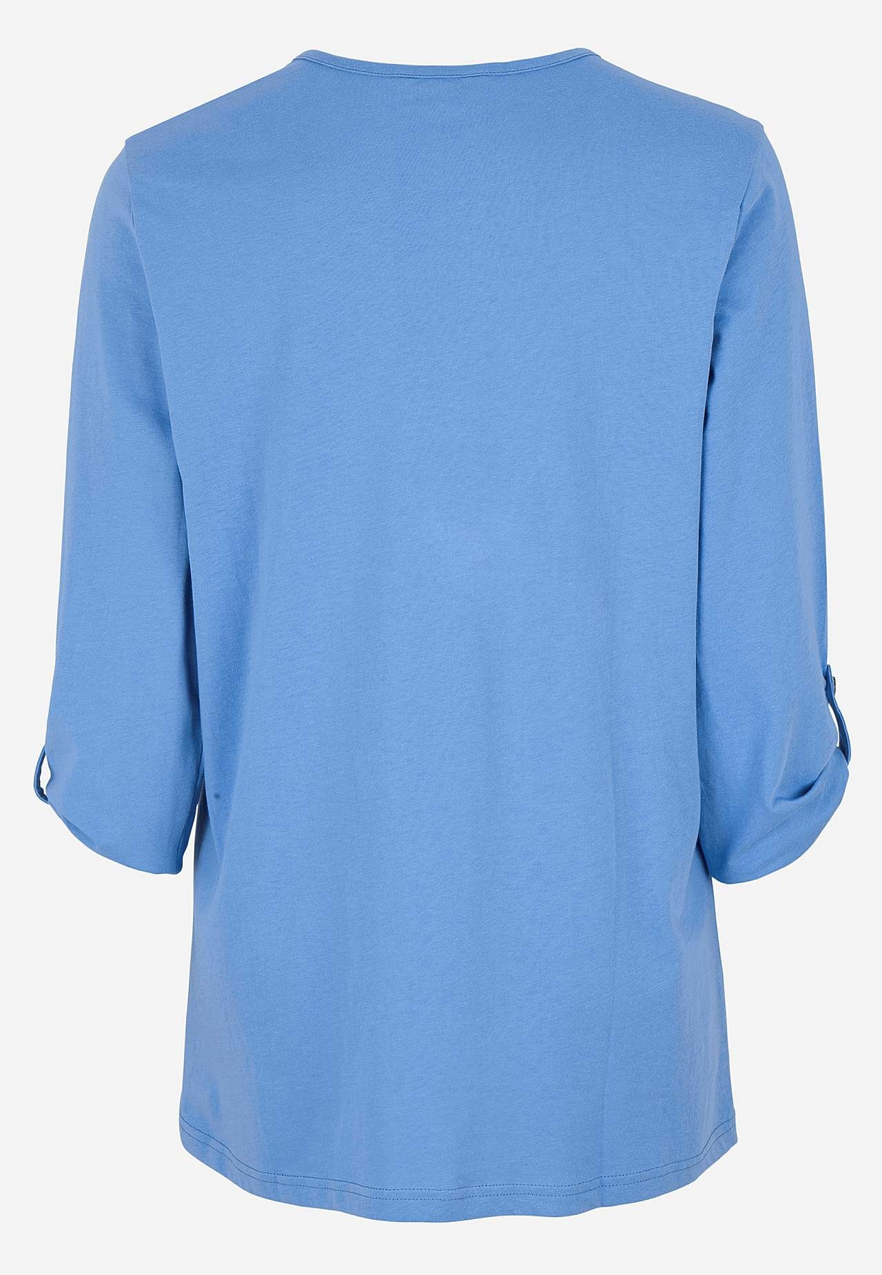 Jersey-topje met 3/4 lengte mouwen