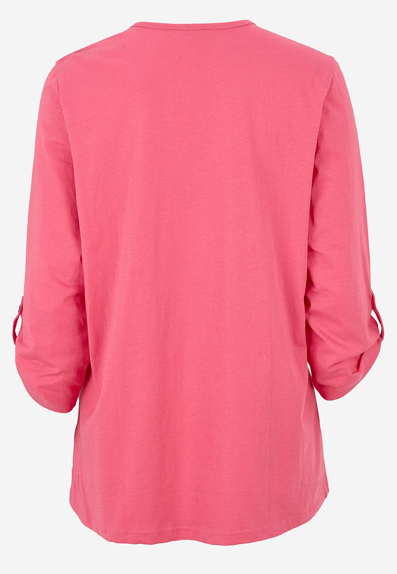 Jersey-topje met 3/4 lengte mouwen