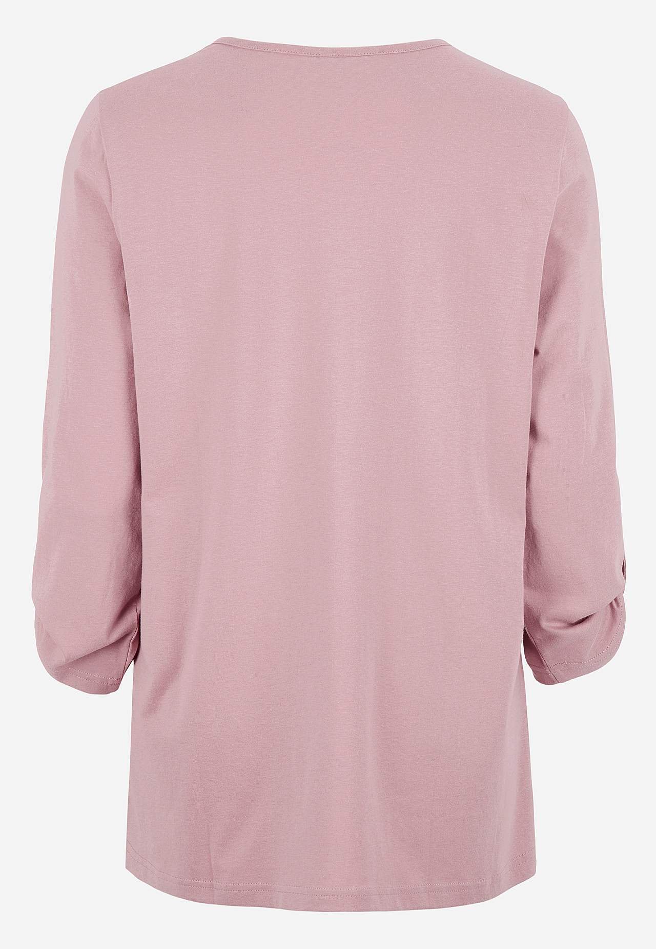 Jersey-topje met 3/4 lengte mouwen