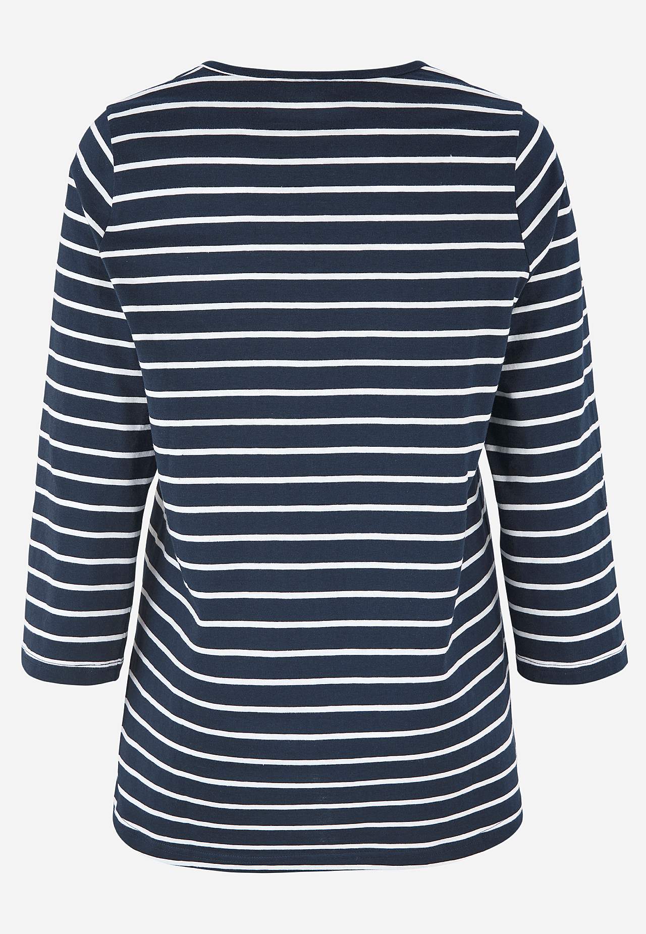 Jersey-topje met 3/4 lengte mouwen