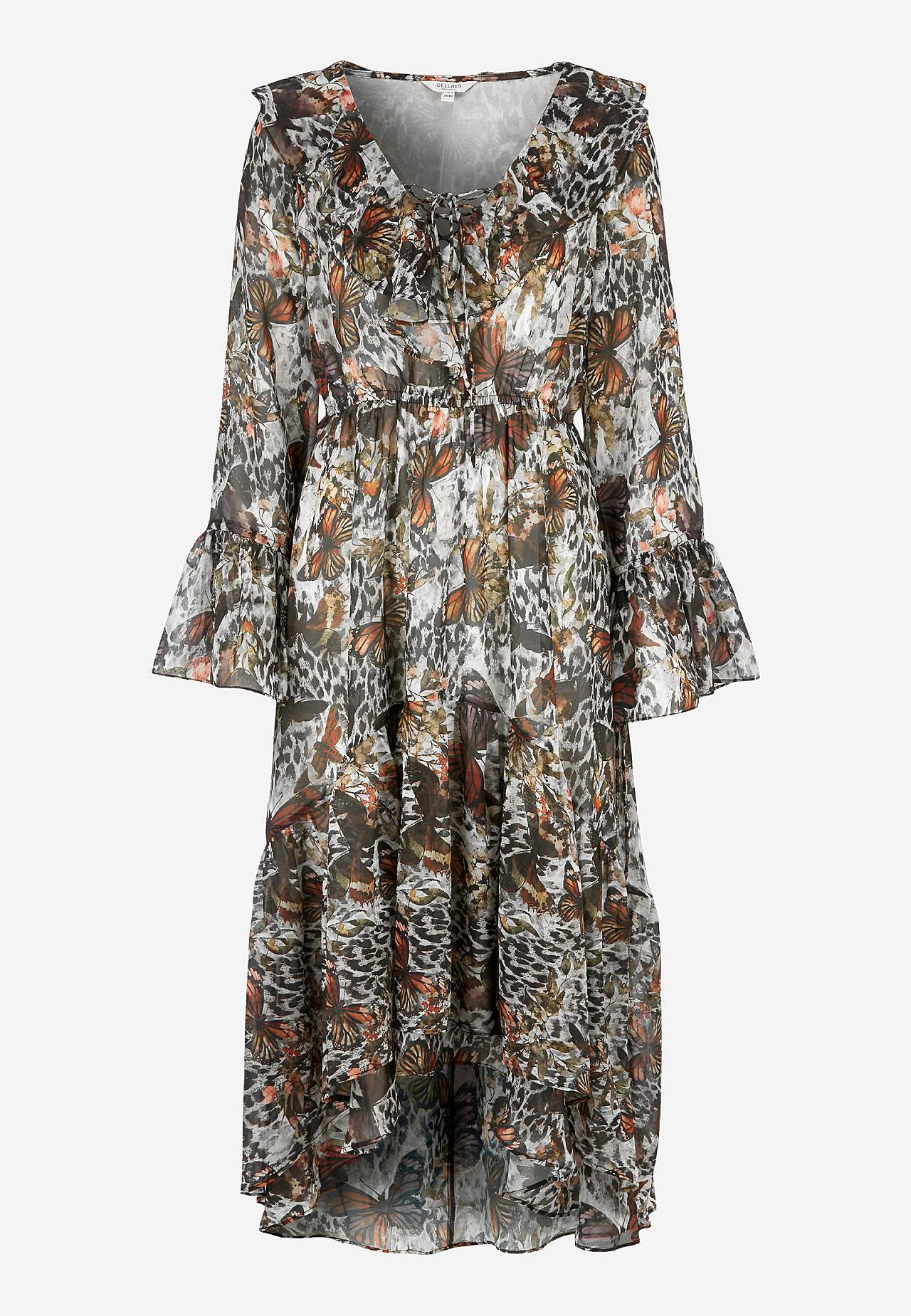 Chiffon-jurk met patroon Thessaloniki
