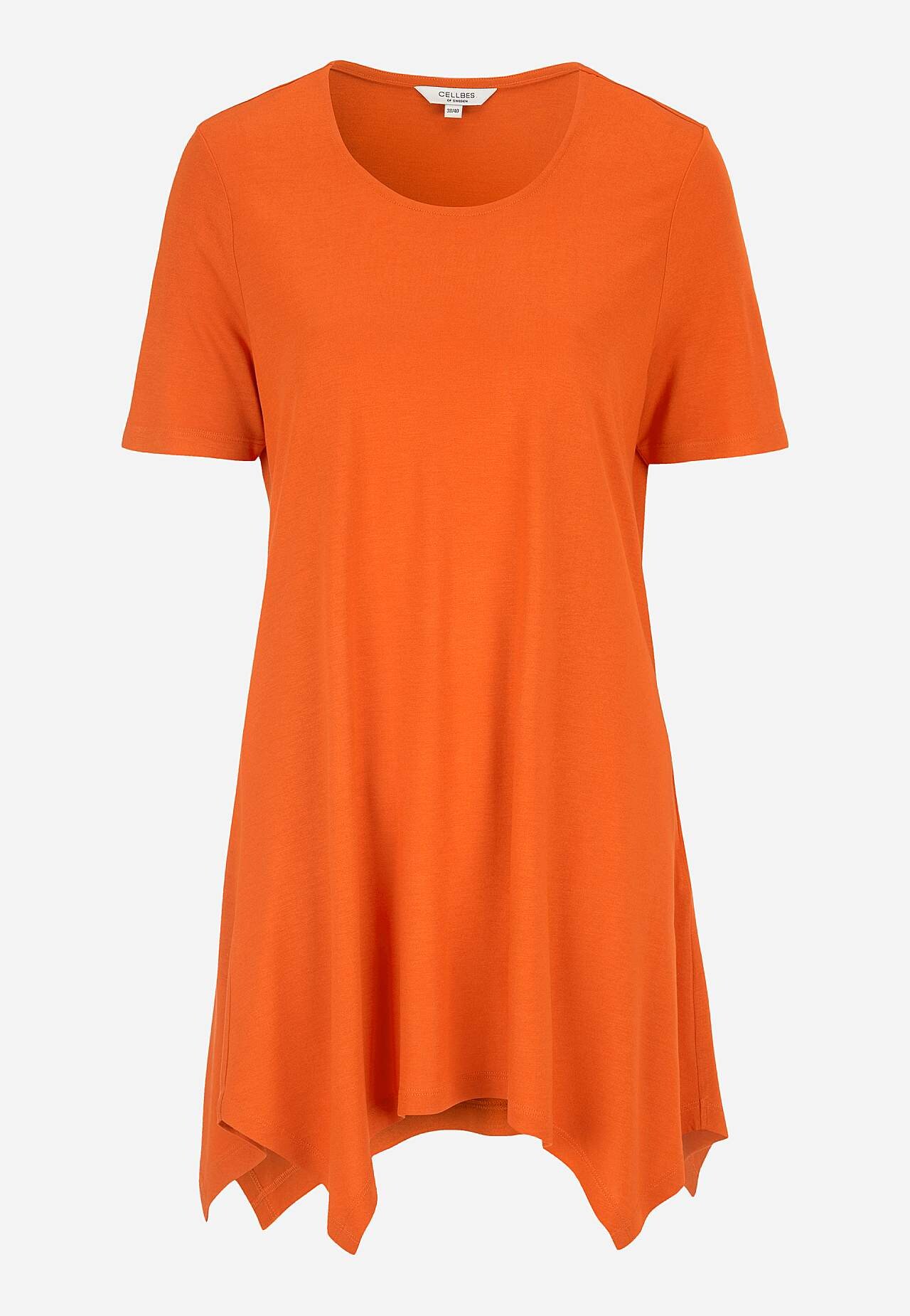 Asymmetrische jersey tuniek