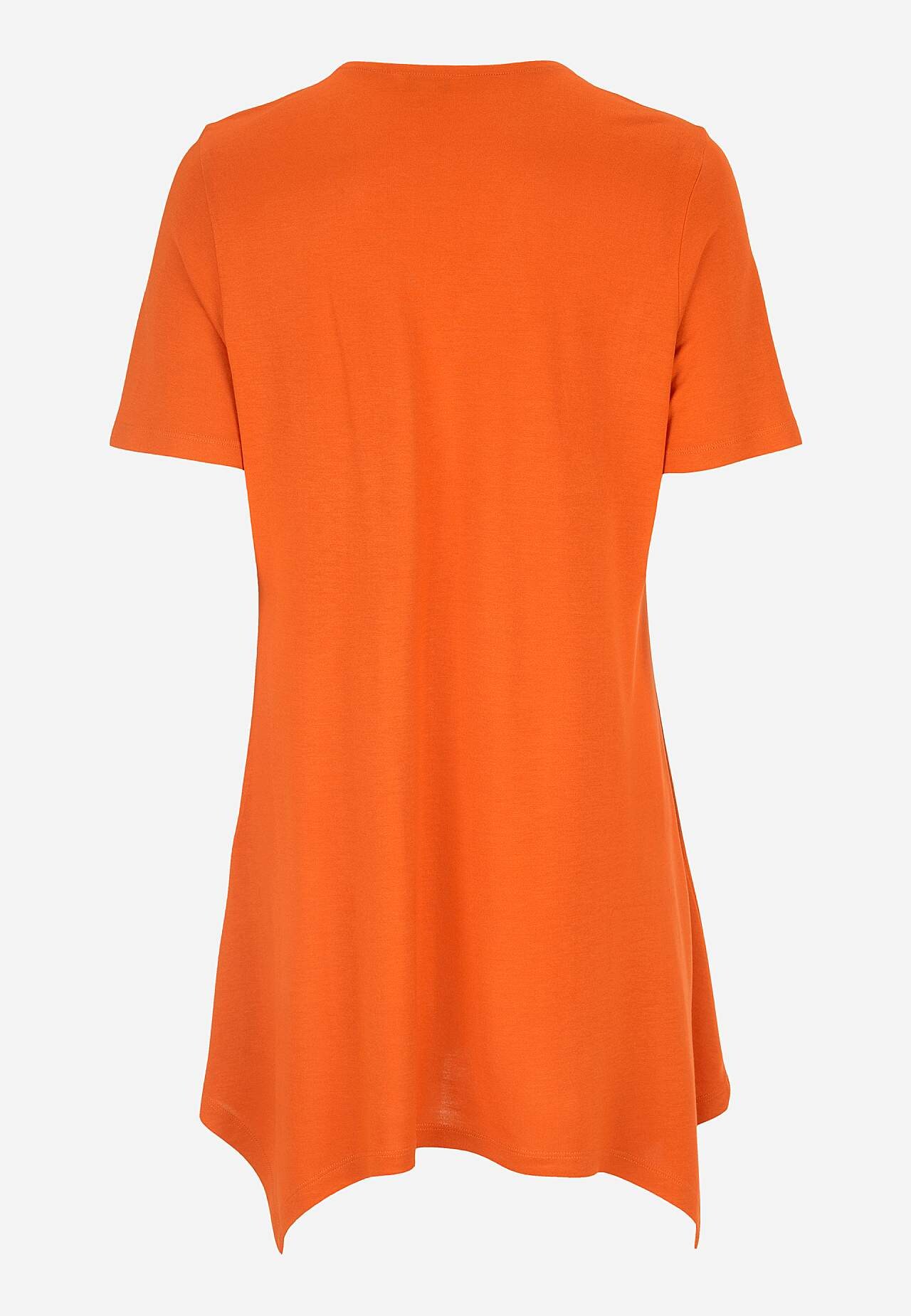 Asymmetrische jersey tuniek
