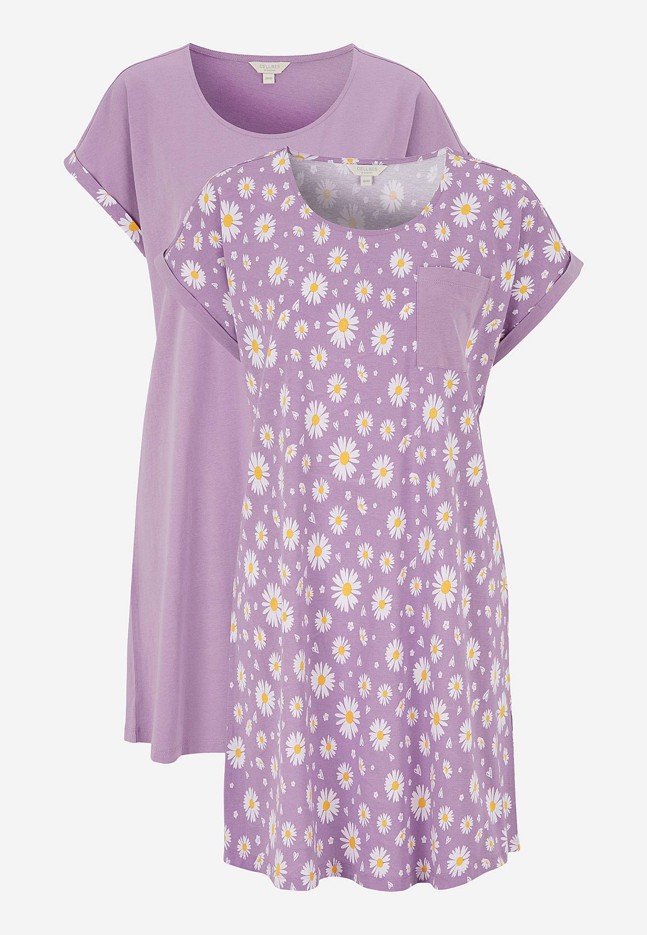 Nachtjurken met borstzak Set van 2